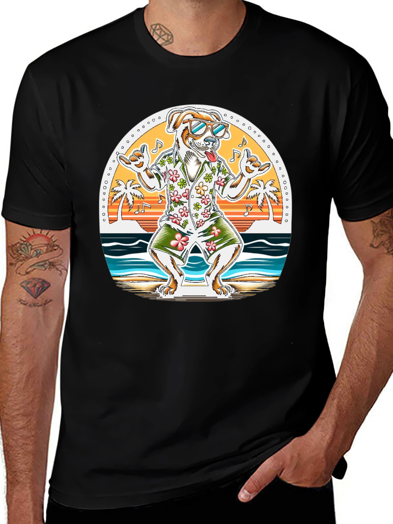 Beach Dog Graphic Tee