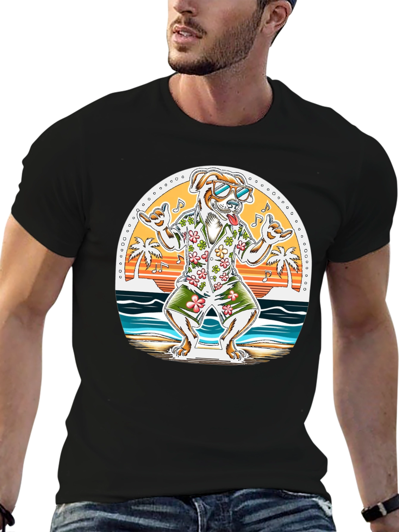 Beach Dog Graphic Tee
