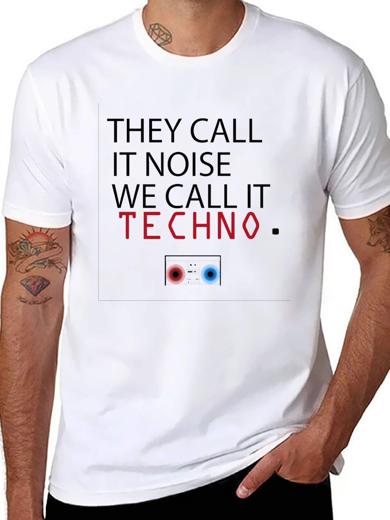 Techno Music Graphic T-Shirt