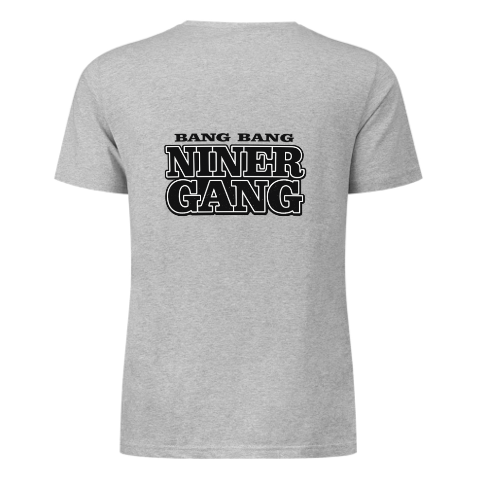Bang Bang Niner Gang Graphic T-Shirt – Bold Streetwear Football Fan Tee(z133)