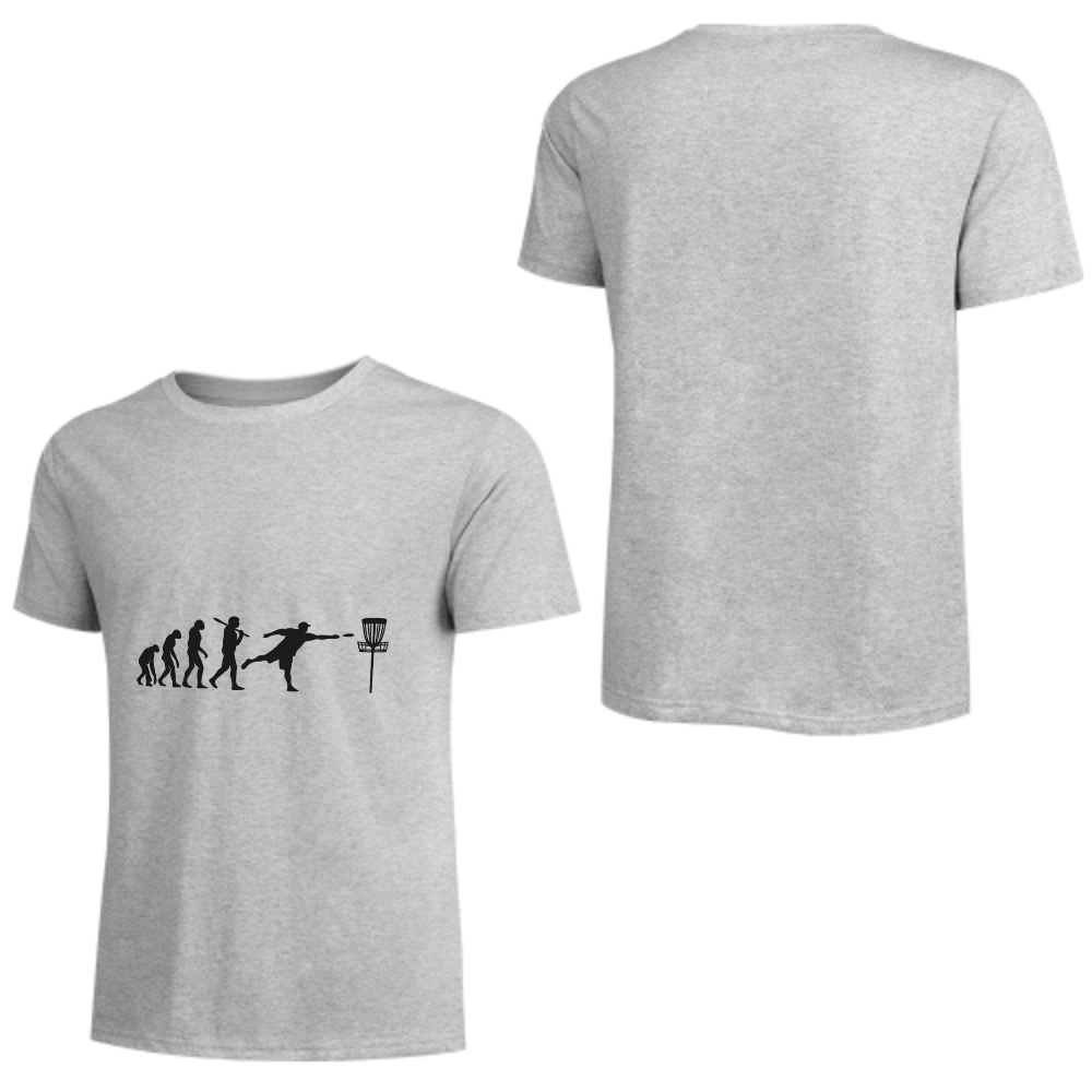Disc Golf Evolution T-Shirt | Funny Disc Golfer Graphic Tee(z124)