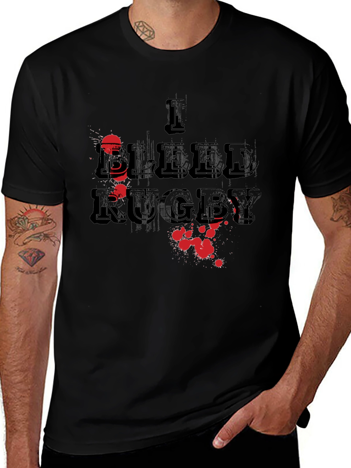 I Bleed Rugby Graphic T-Shirt
