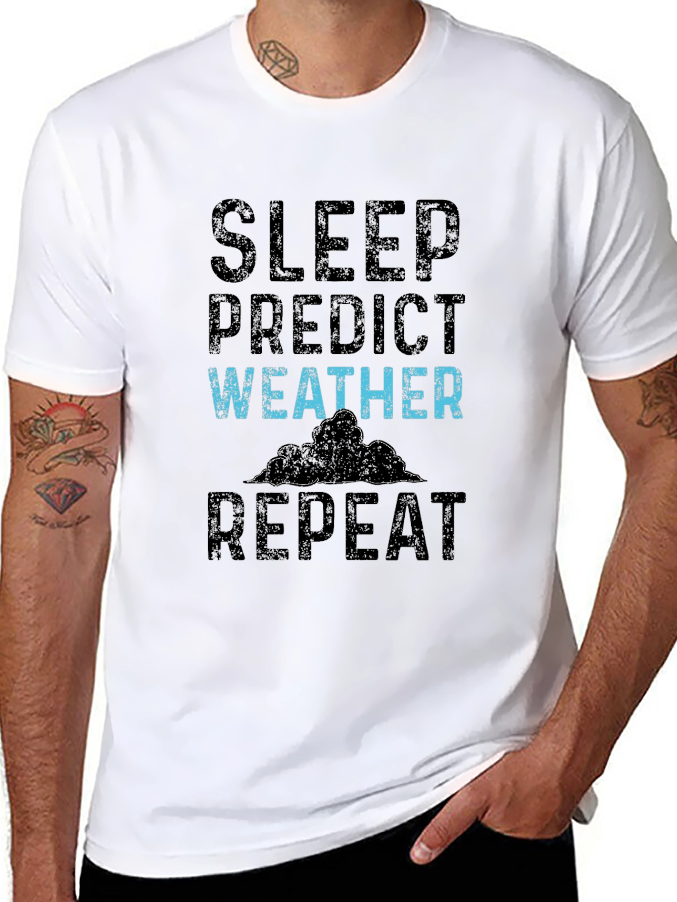 Sleep Predict Weather Repeat T-Shirt