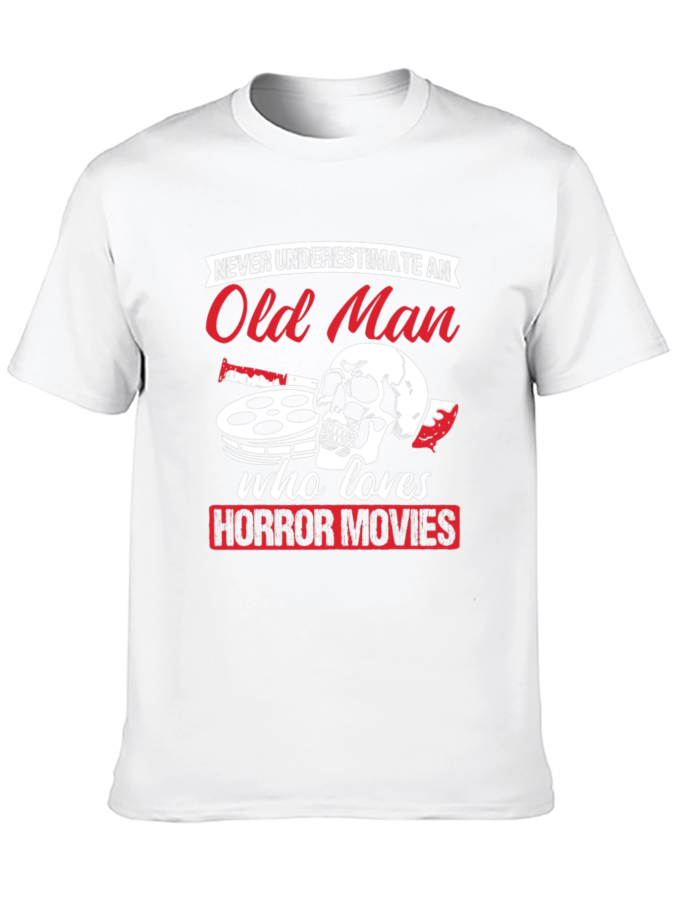 Old Man Horror Movie T-Shirt