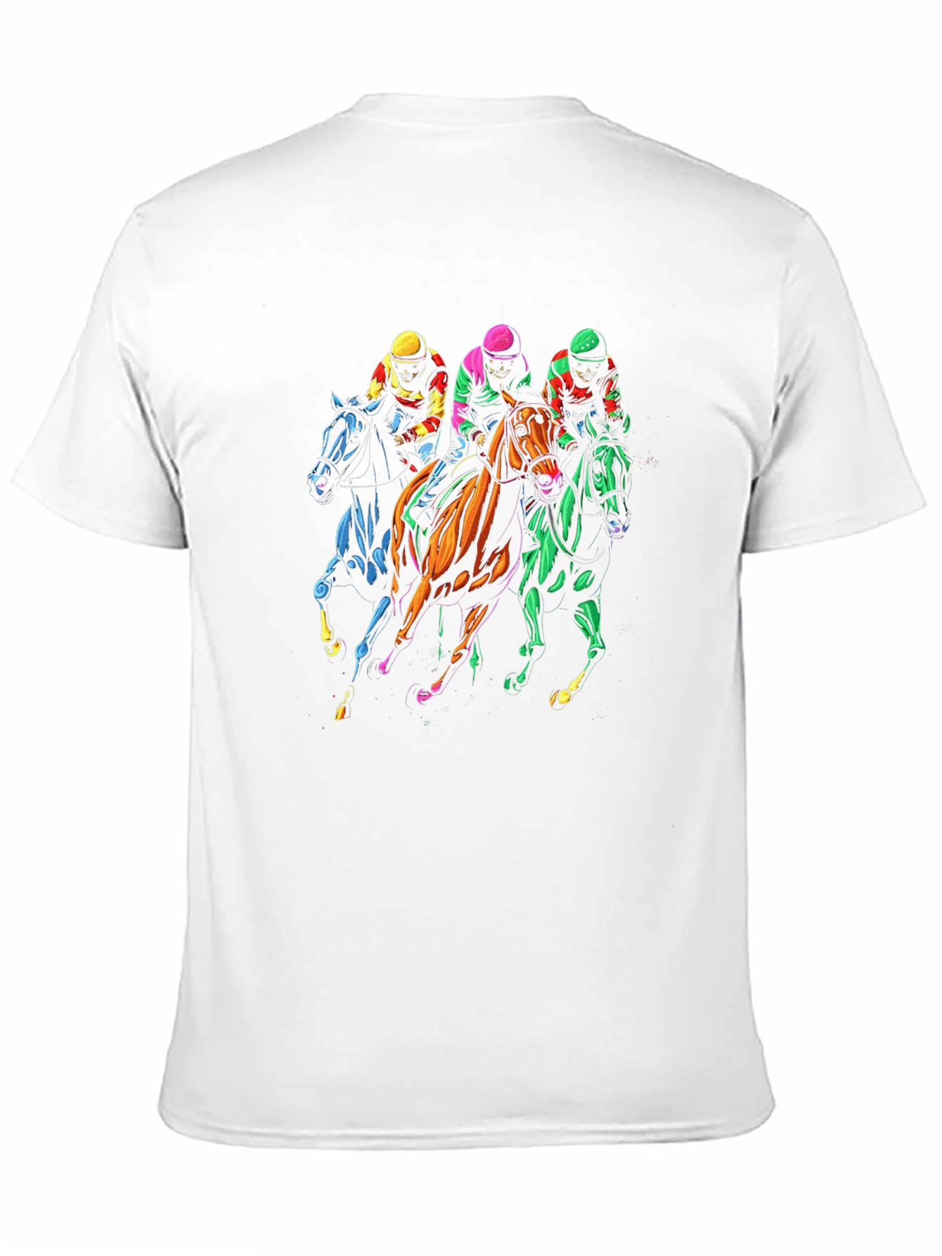 Horse Race Graphic Tee - Black