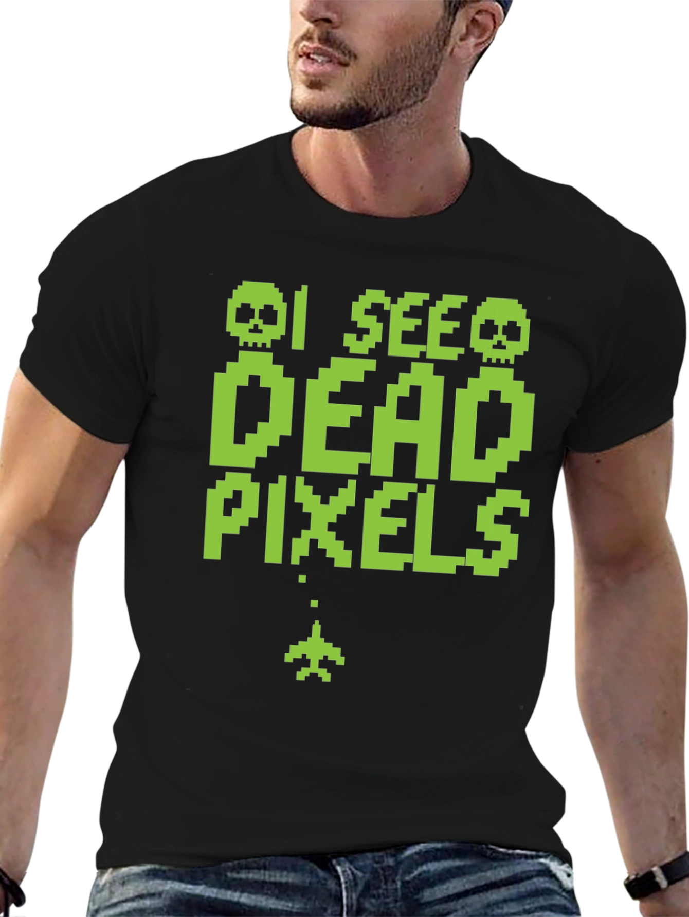 I See Dead Pixels Funny Gaming T-Shirt