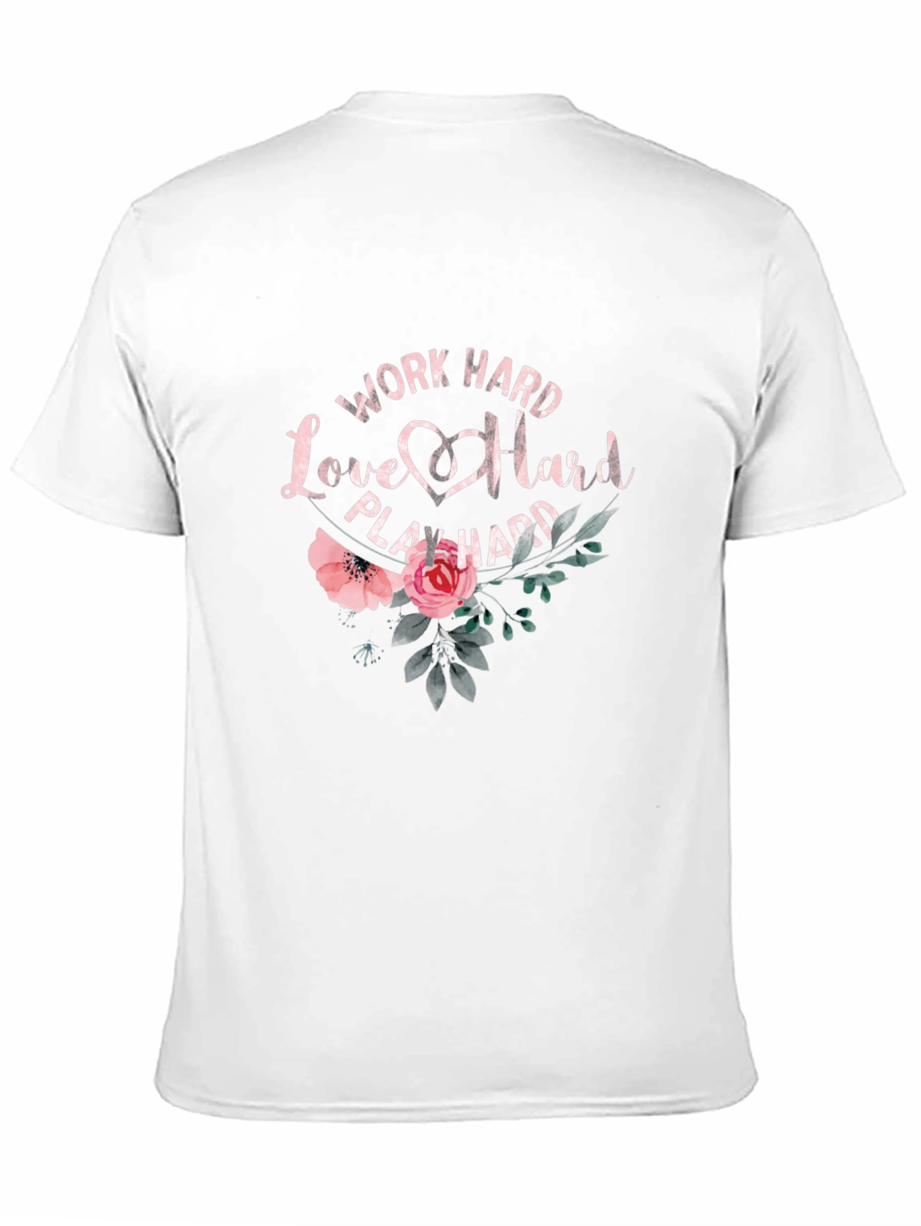 Work Hard Love Hard Play Hard Graphic Tee