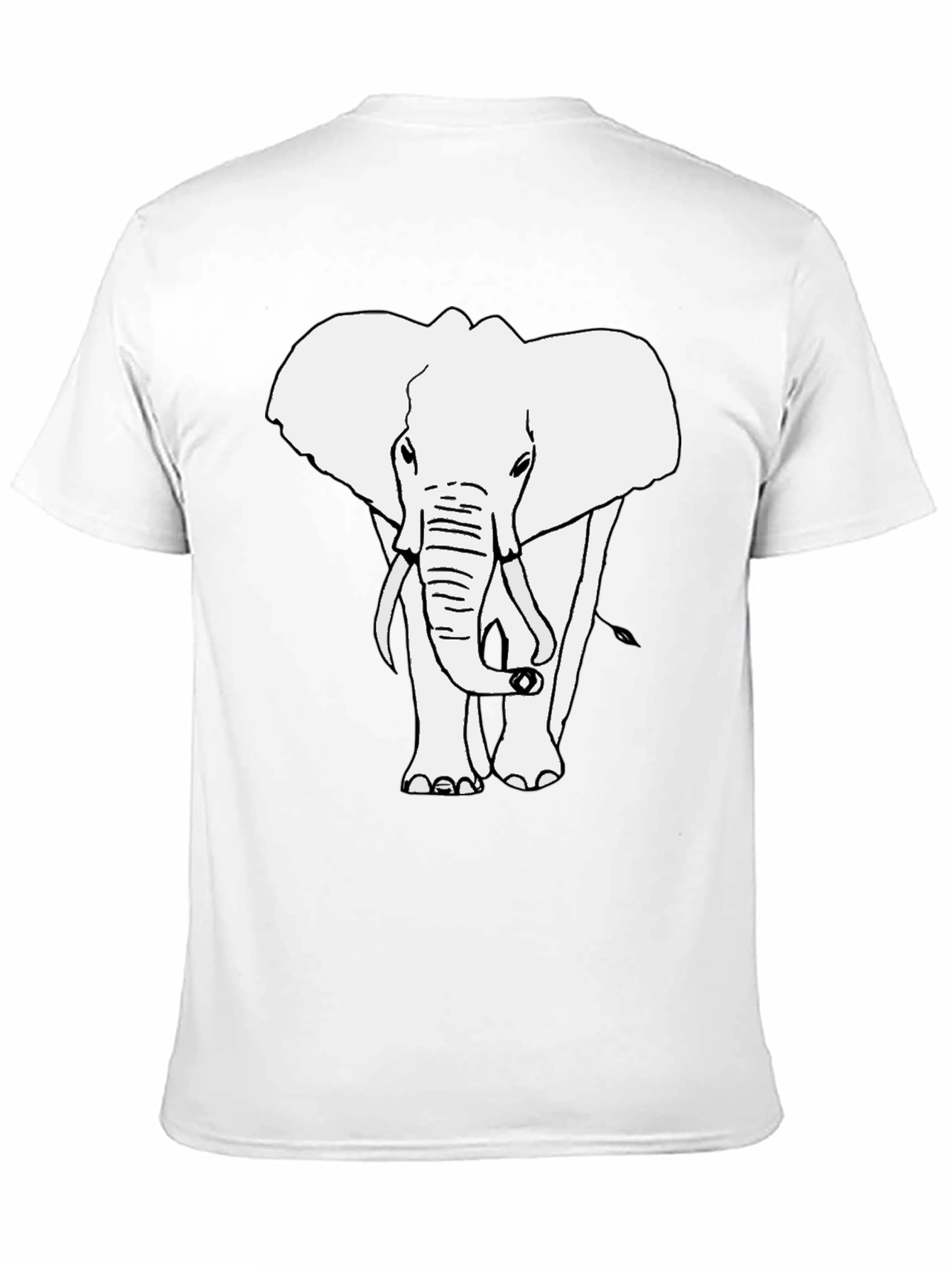 Elephant Graphic T-Shirt - Black Cotton Tee