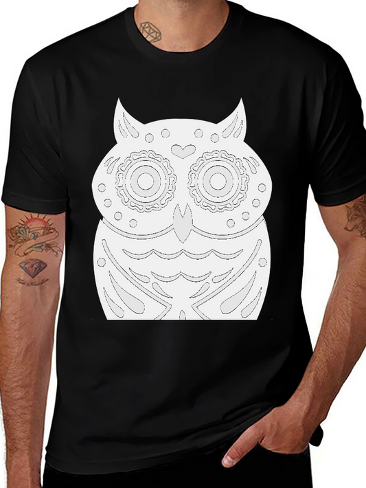 Owl Graphic Black T-Shirt