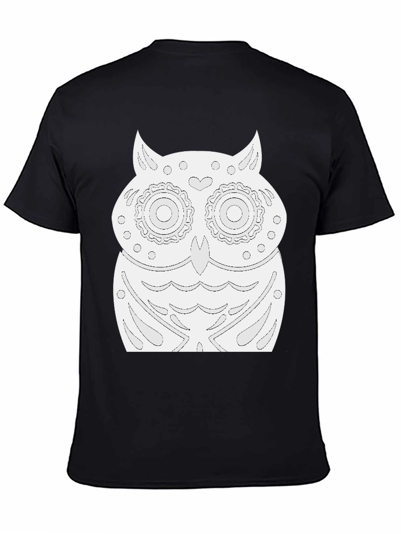 Owl Graphic Black T-Shirt