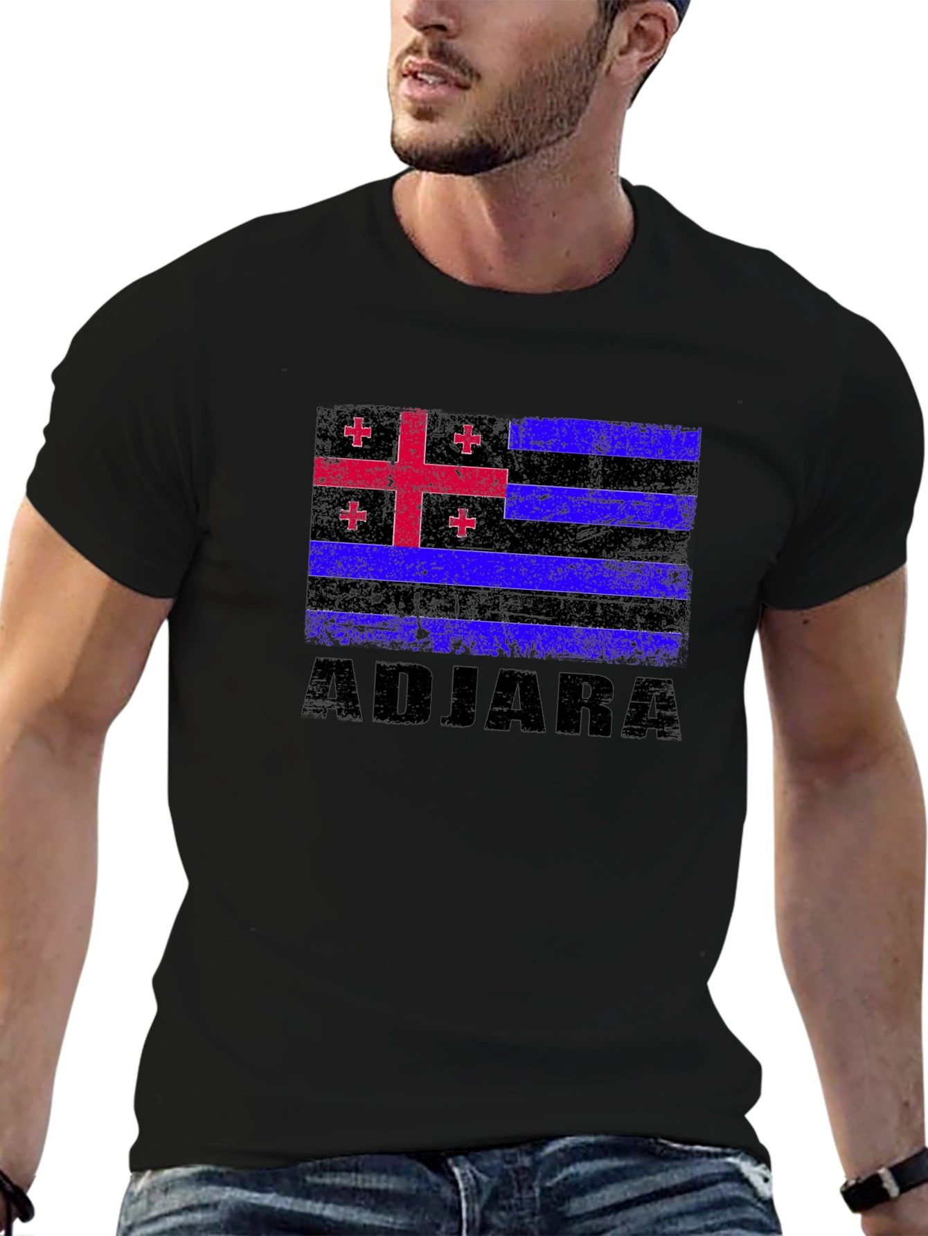 Adjara Flag T-Shirt - Distressed Pride Tee