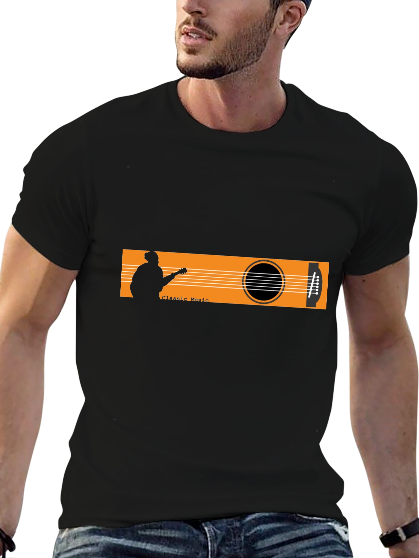Classic Music Guitar T-Shirt