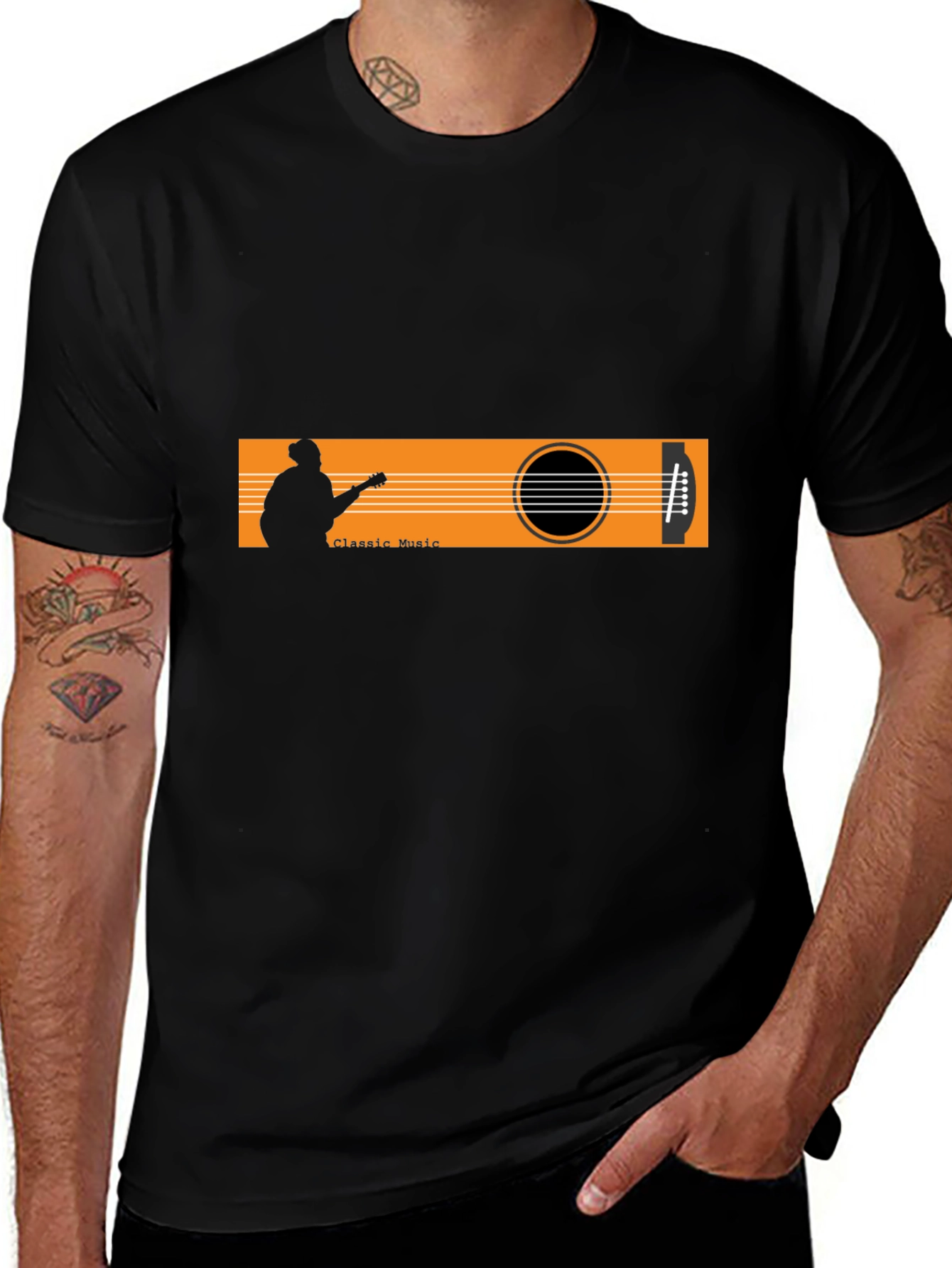 Classic Music Guitar T-Shirt