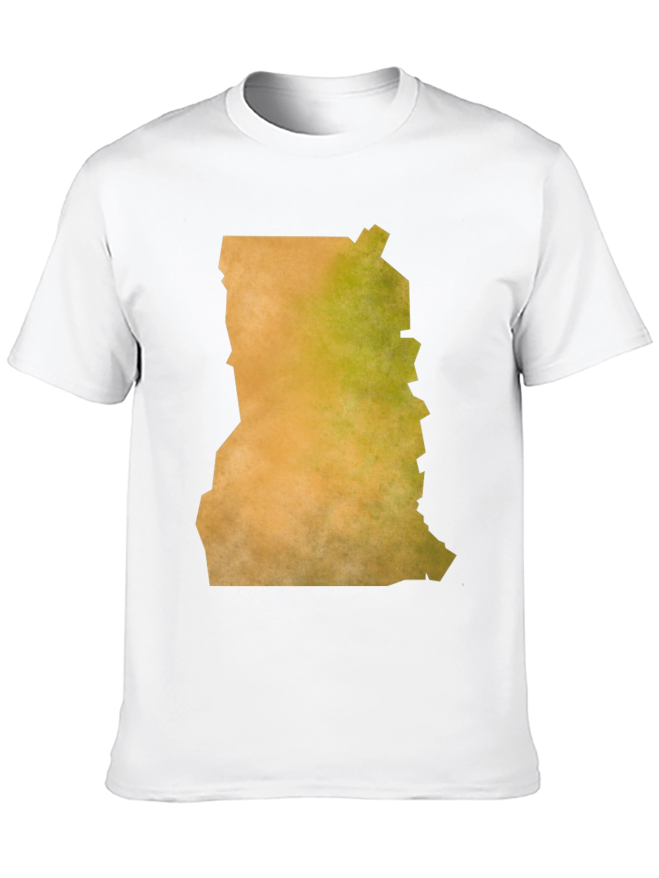Ghana Map Graphic Tee - Black
