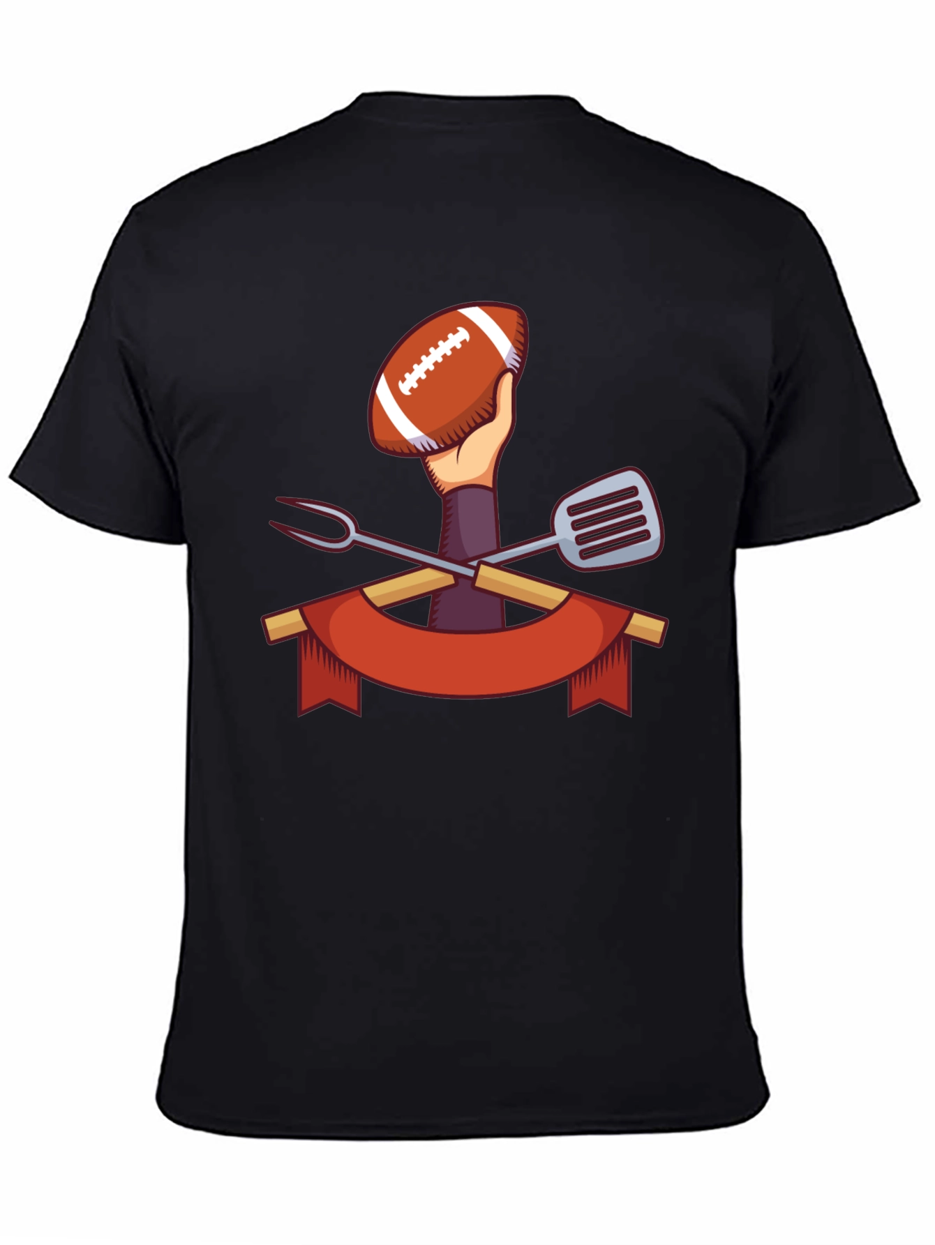 Football & BBQ T-Shirt - Game Day Ready!