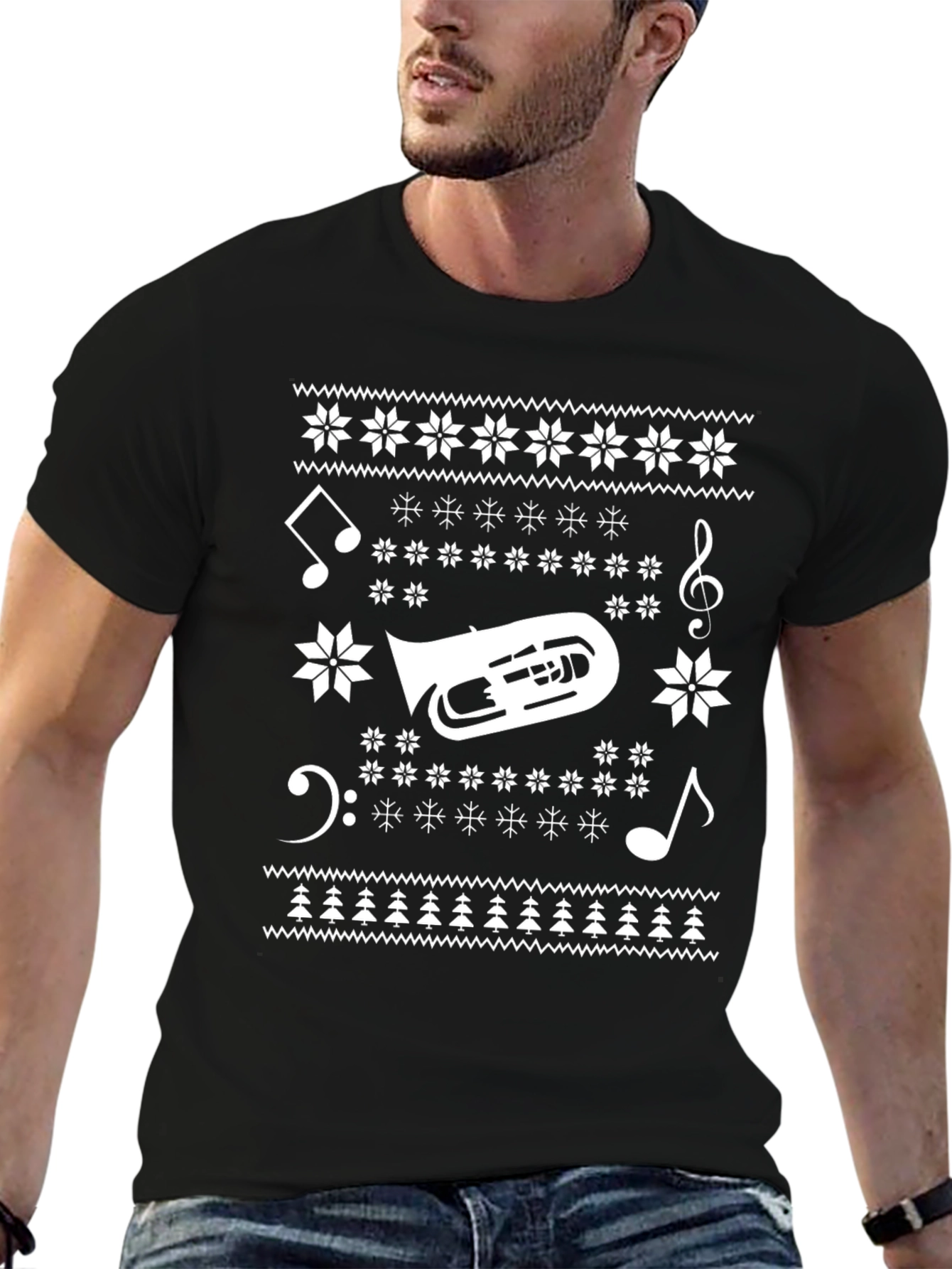 Musical Instrument Ugly Christmas T-Shirt
