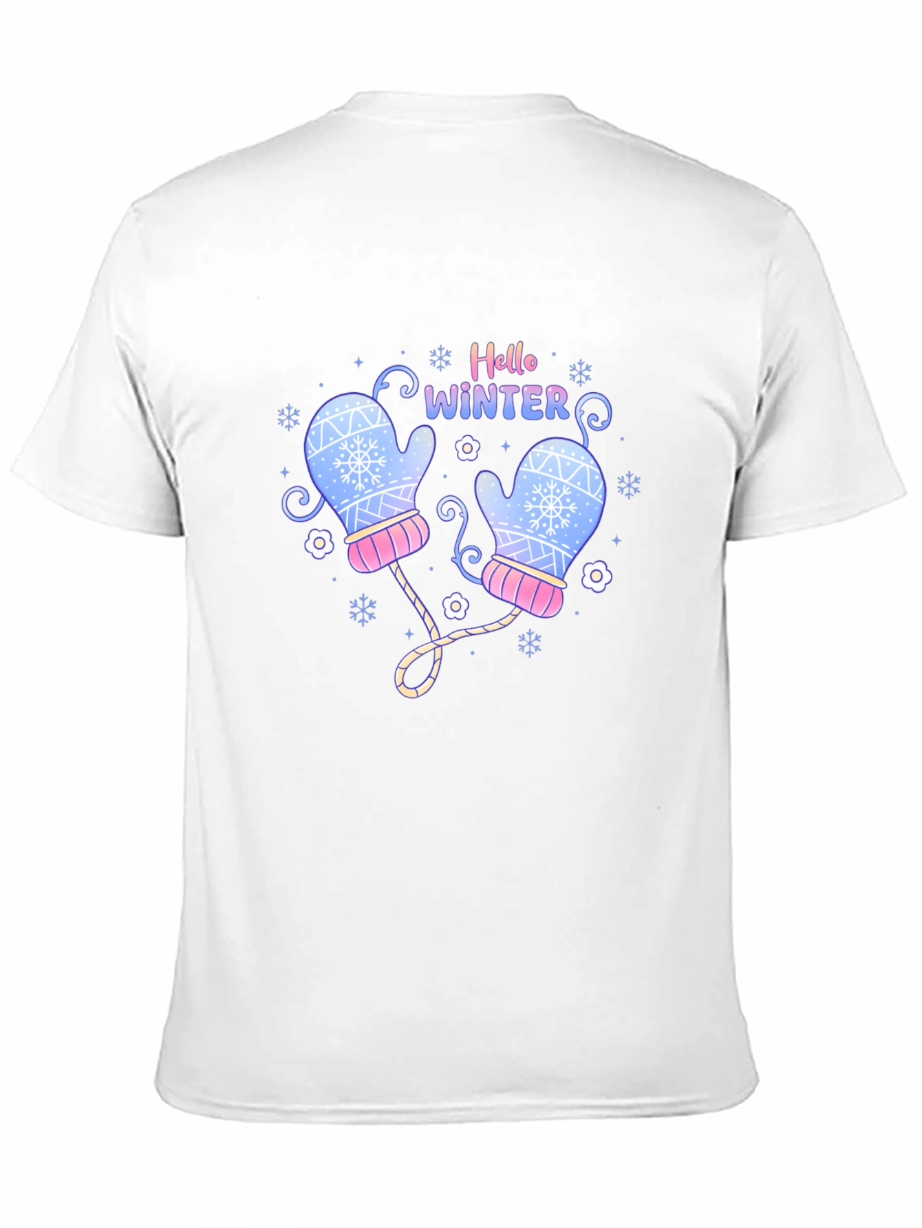 Hello Winter Mittens Graphic Tee