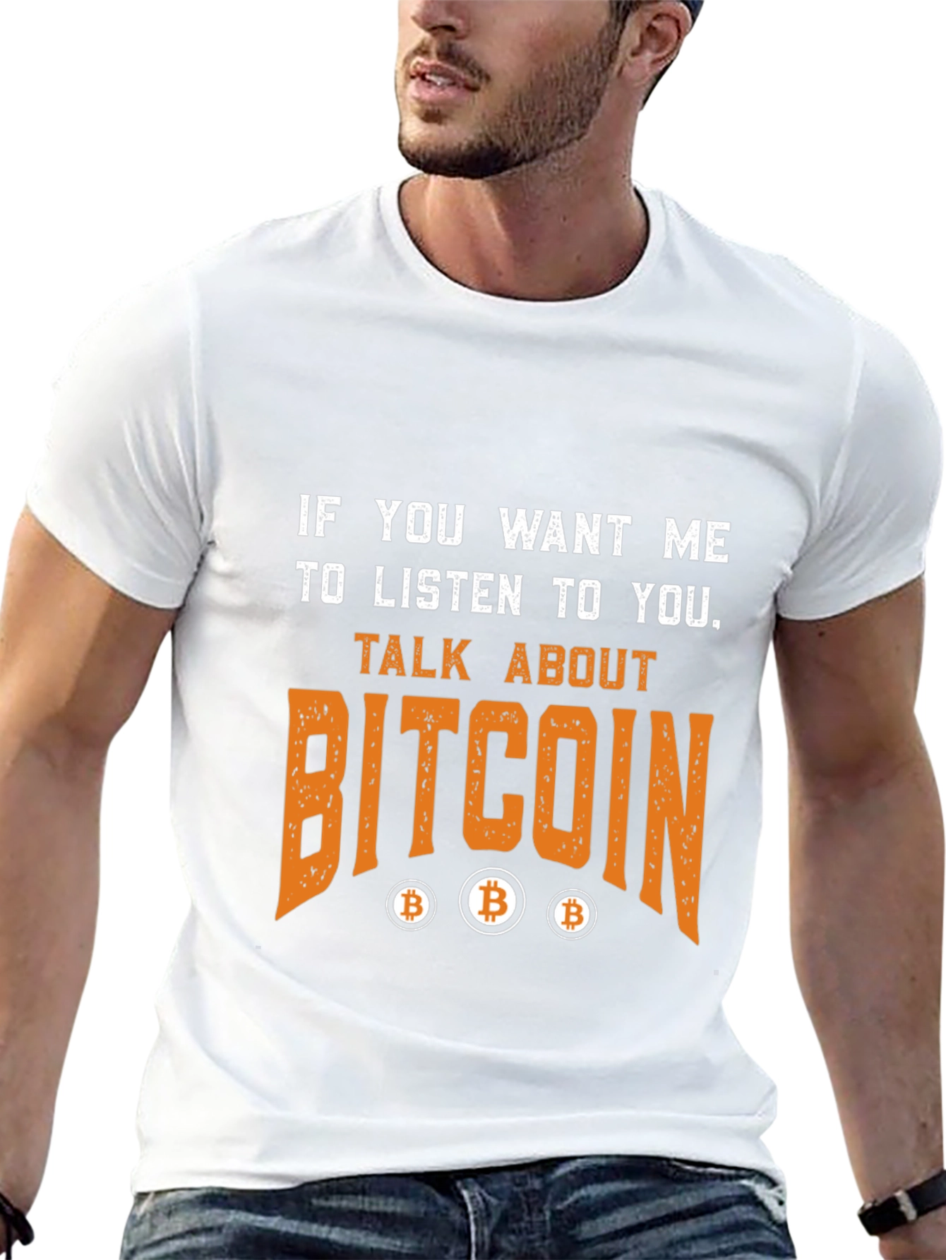 Bitcoin Graphic T-Shirt - Cryptocurrency Enthusiast Tee
