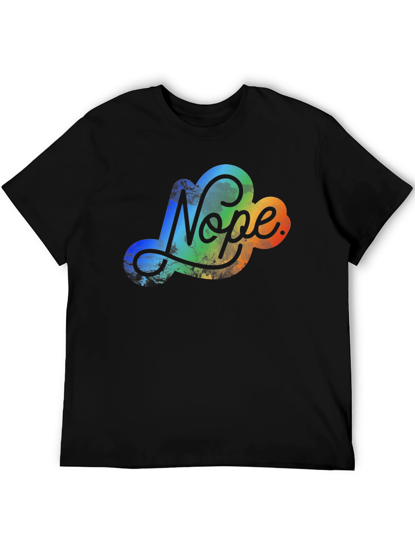 Nope Cloud Graphic T-Shirt - Mens Casual Tee
