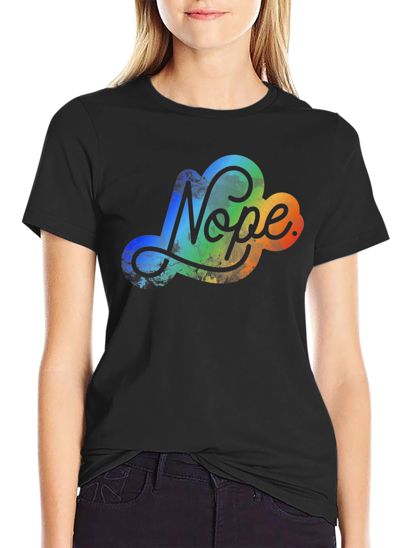 Nope Cloud Graphic T-Shirt - Mens Casual Tee