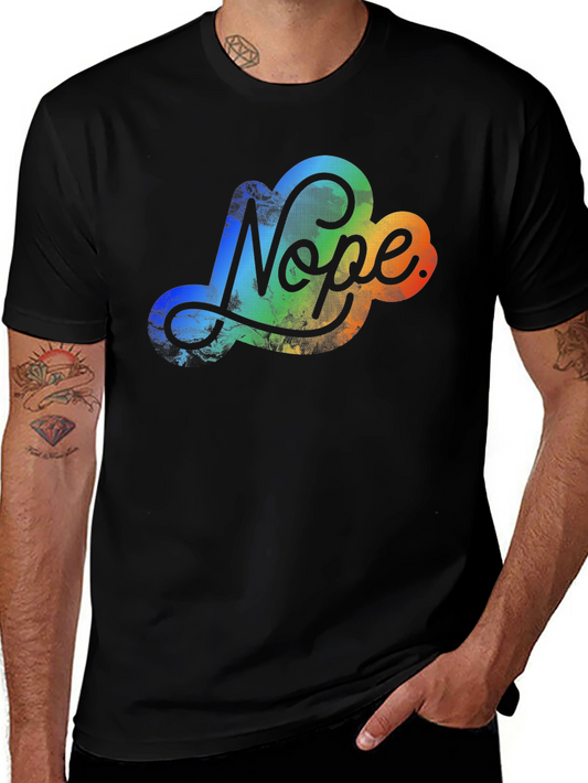 Nope Cloud Graphic T-Shirt - Mens Casual Tee