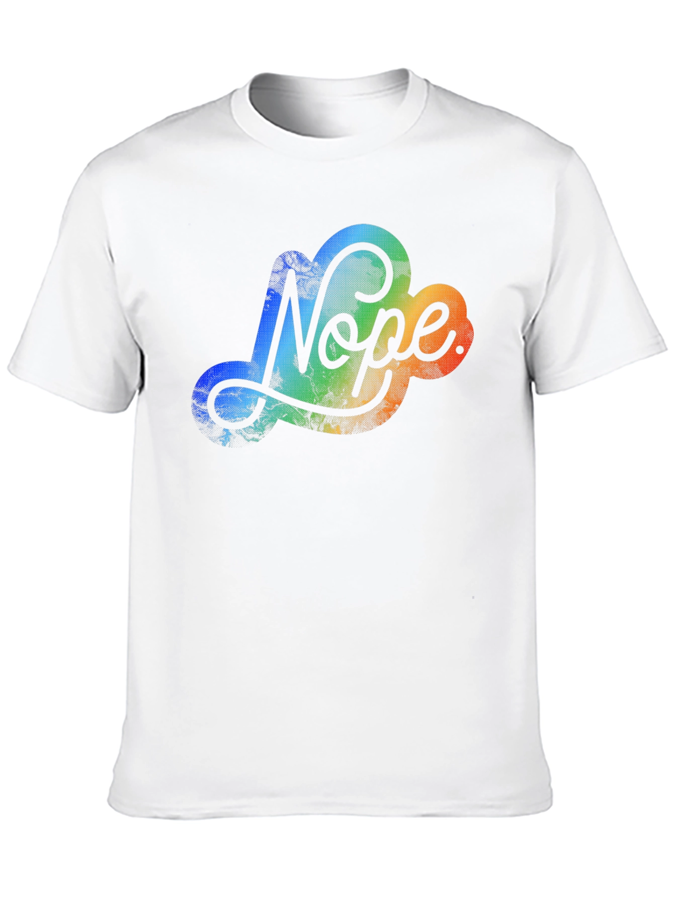 Nope Cloud Graphic T-Shirt - Mens Casual Tee