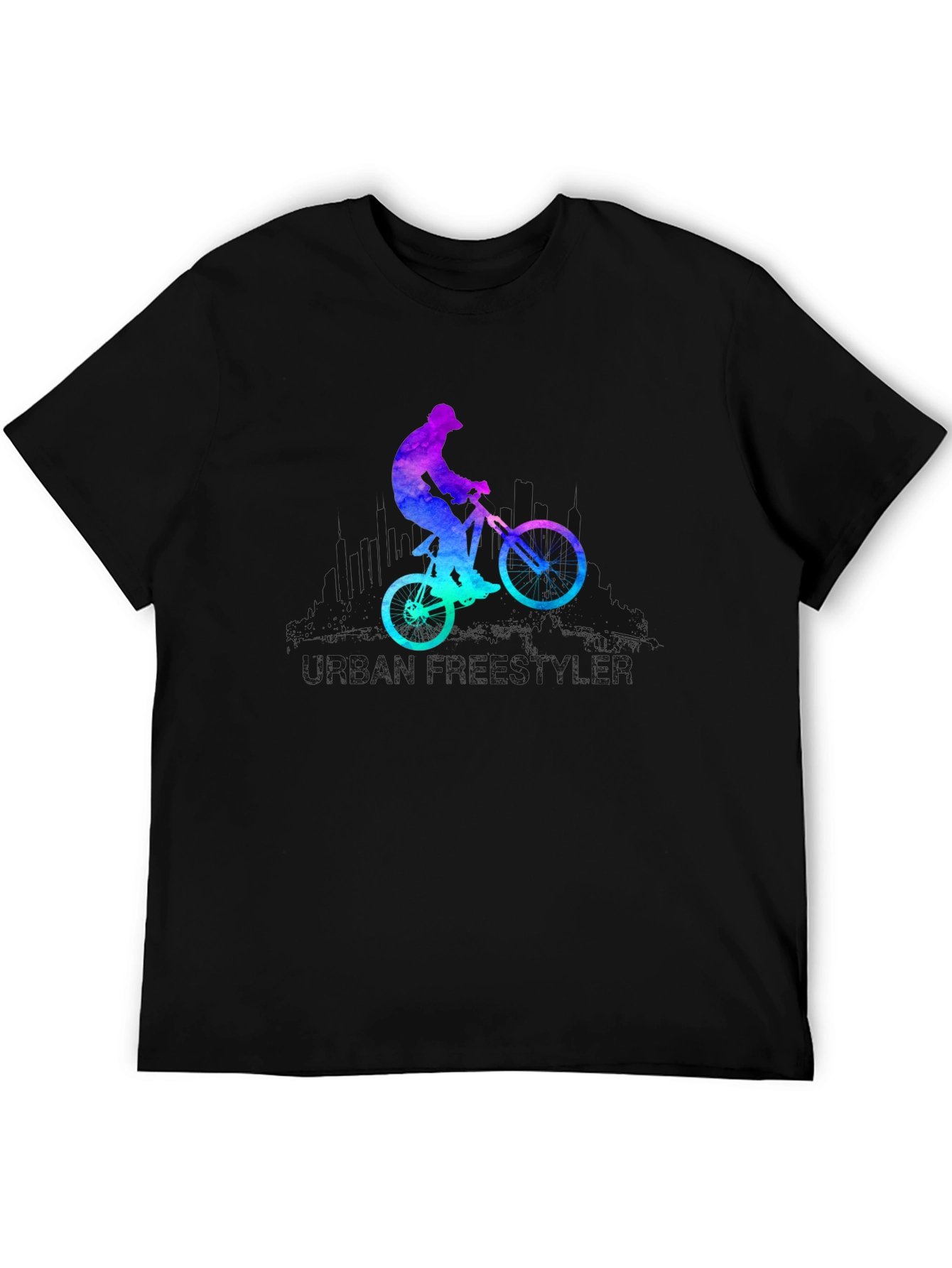 Mountain Biker Graphic Tee - Black