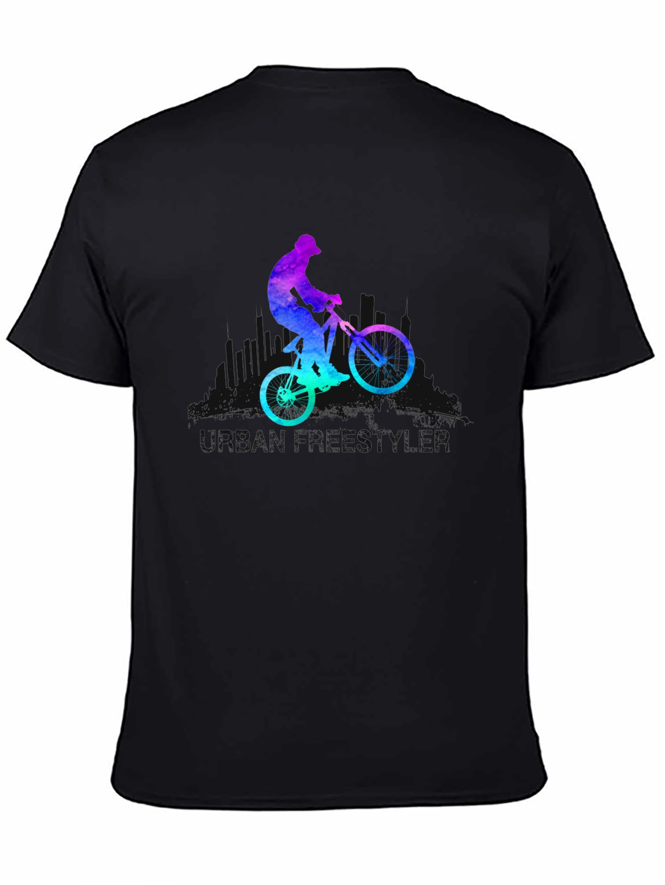 Mountain Biker Graphic Tee - Black