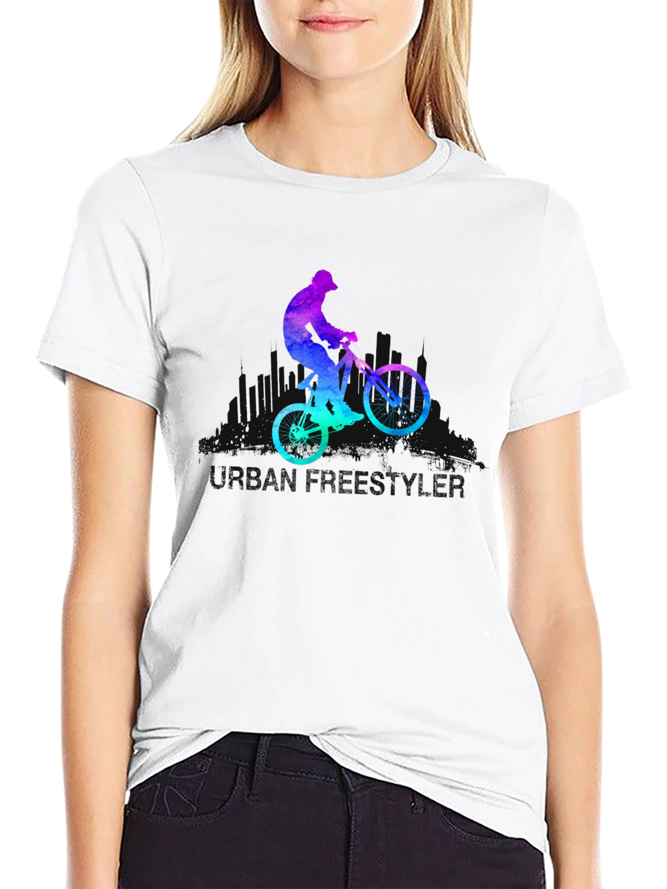 Mountain Biker Graphic Tee - Black