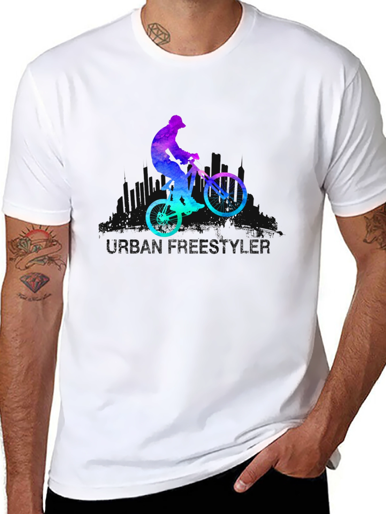 Mountain Biker Graphic Tee - Black