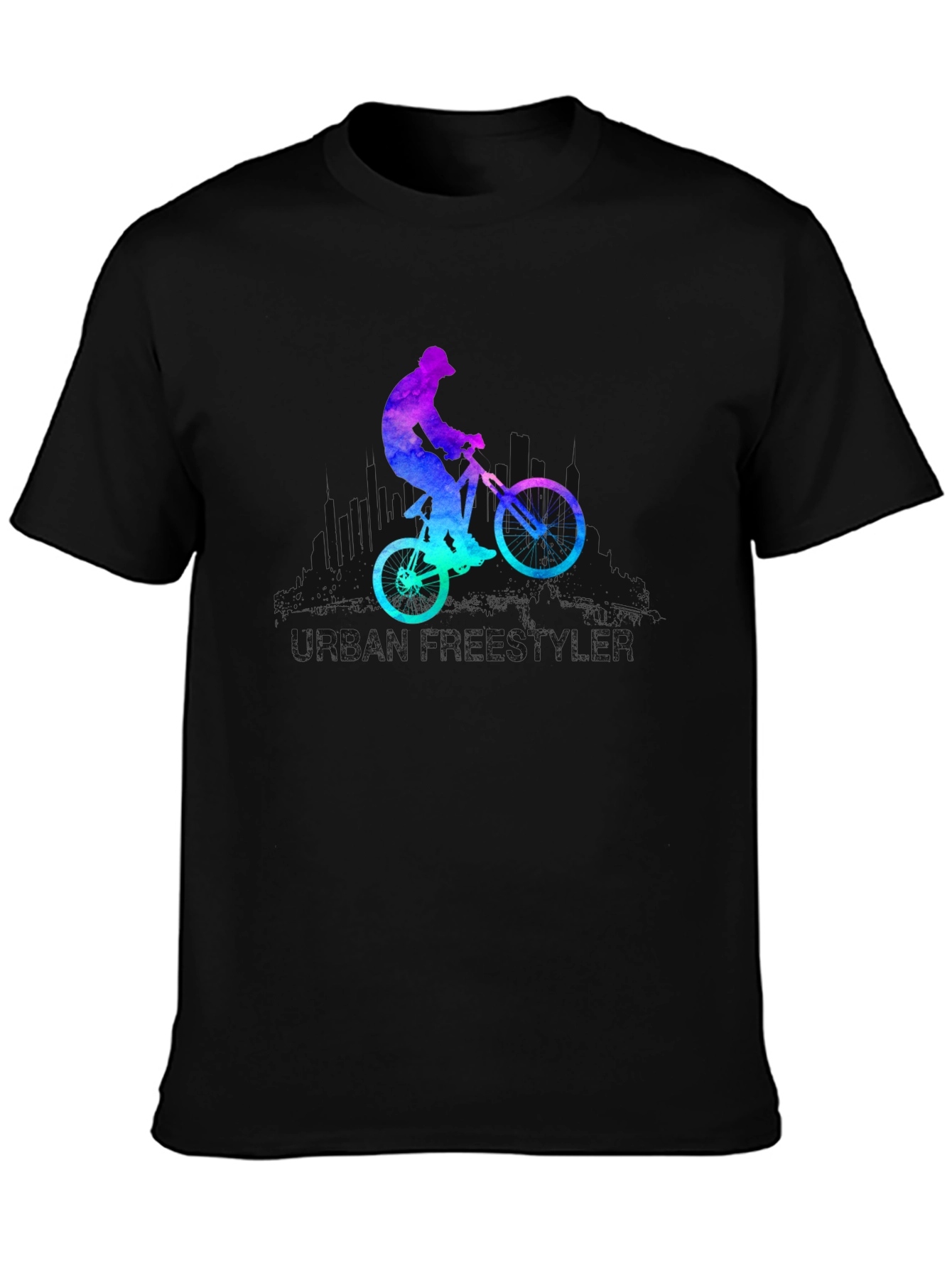 Mountain Biker Graphic Tee - Black