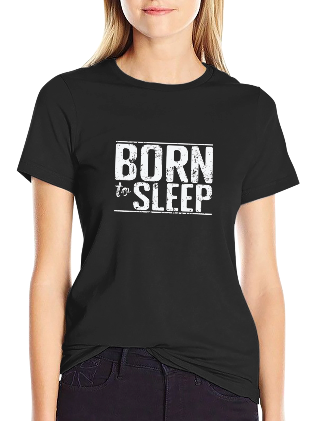 Born to Sleep Black T-Shirt