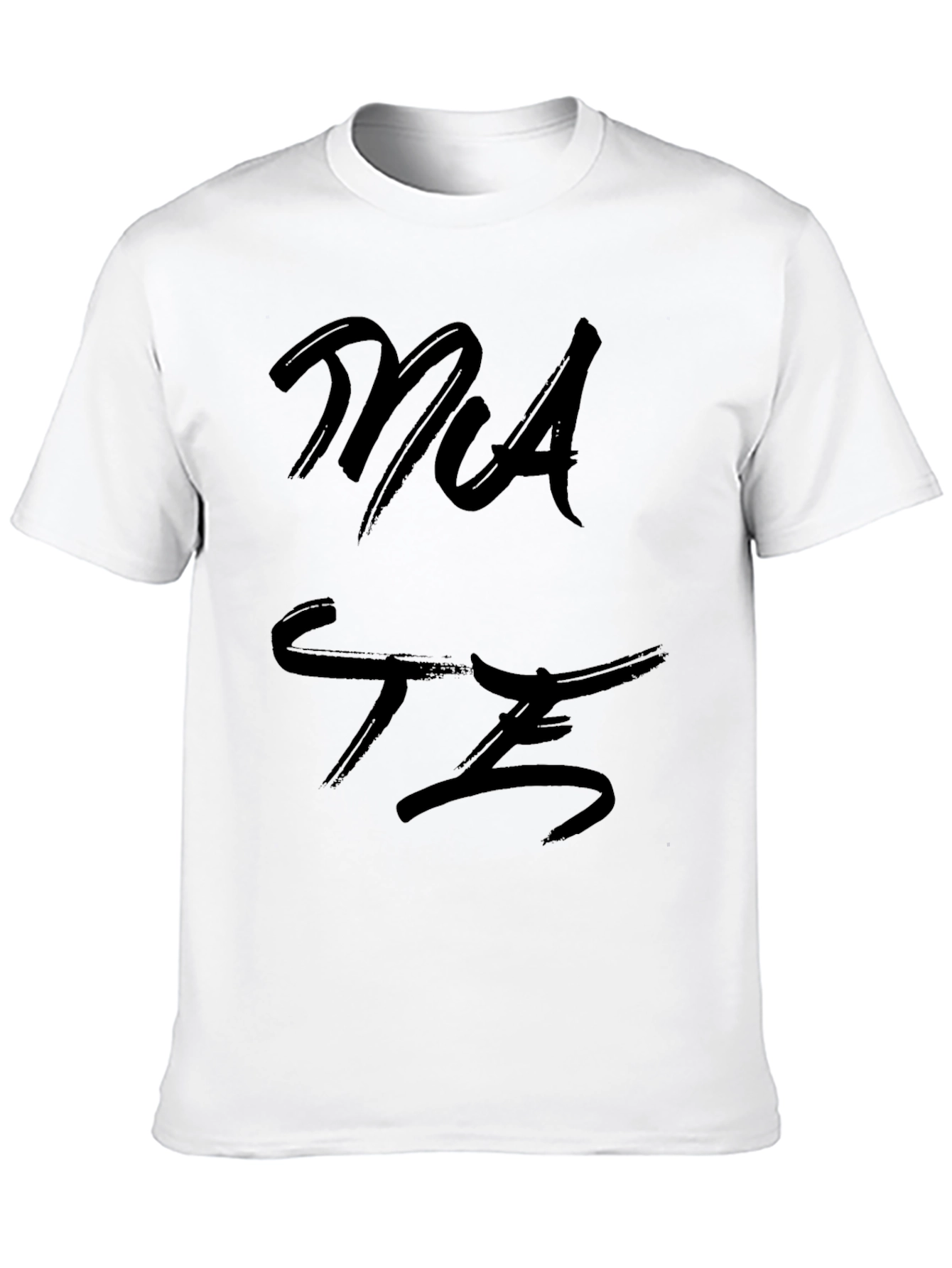 Mens Black Graphic T-Shirt - MATE Design