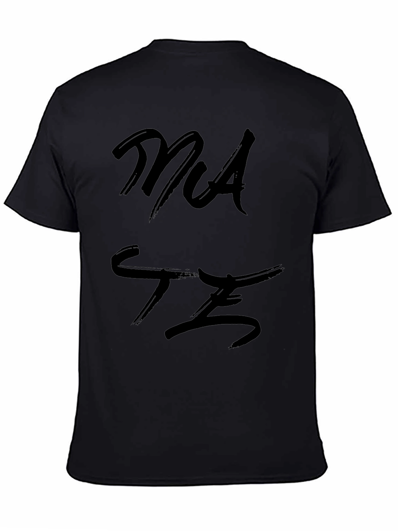 Mens Black Graphic T-Shirt - MATE Design