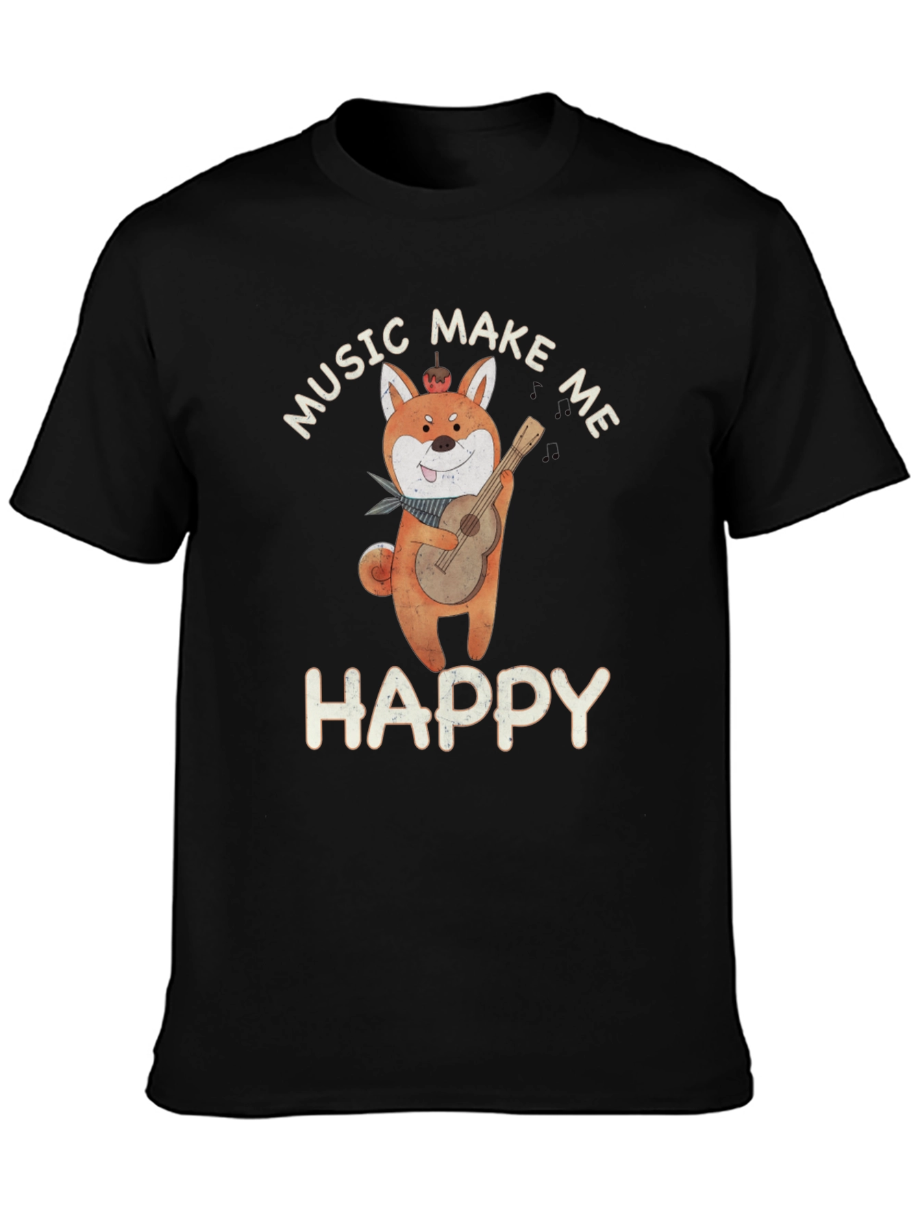 Music Makes Me Happy Graphic T-Shirt