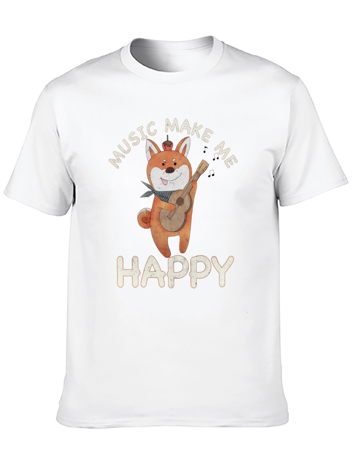 Music Makes Me Happy Graphic T-Shirt