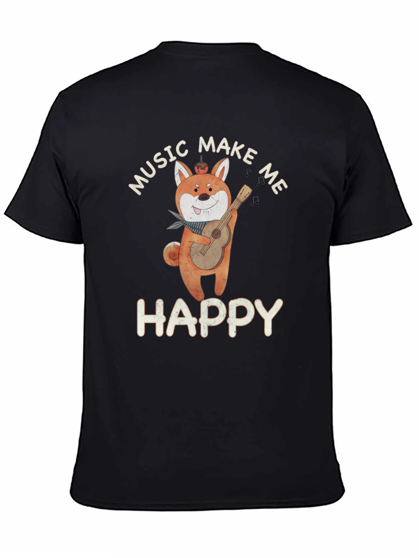 Music Makes Me Happy Graphic T-Shirt