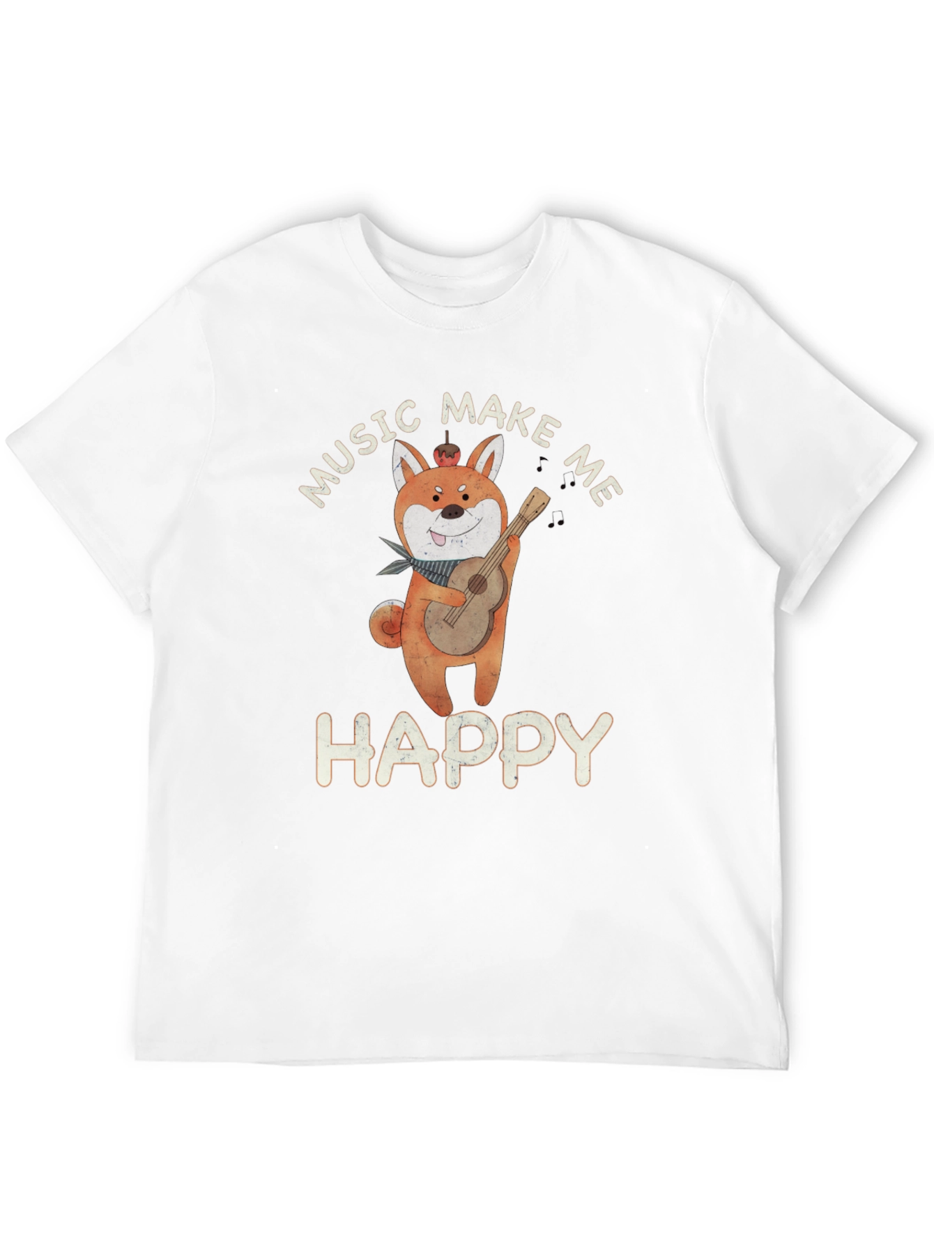 Music Makes Me Happy Graphic T-Shirt