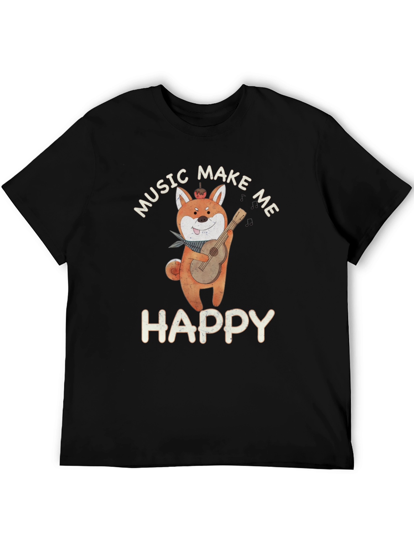 Music Makes Me Happy Graphic T-Shirt