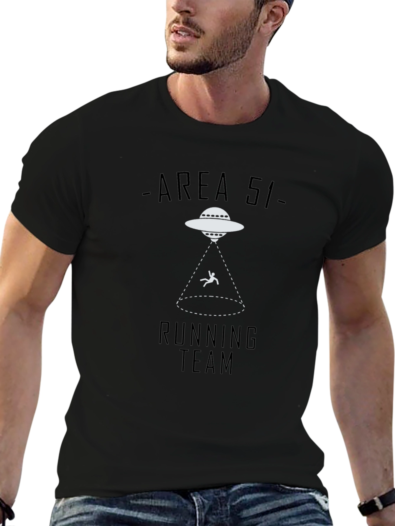Area 51 Running Team UFO Abduction T-Shirt