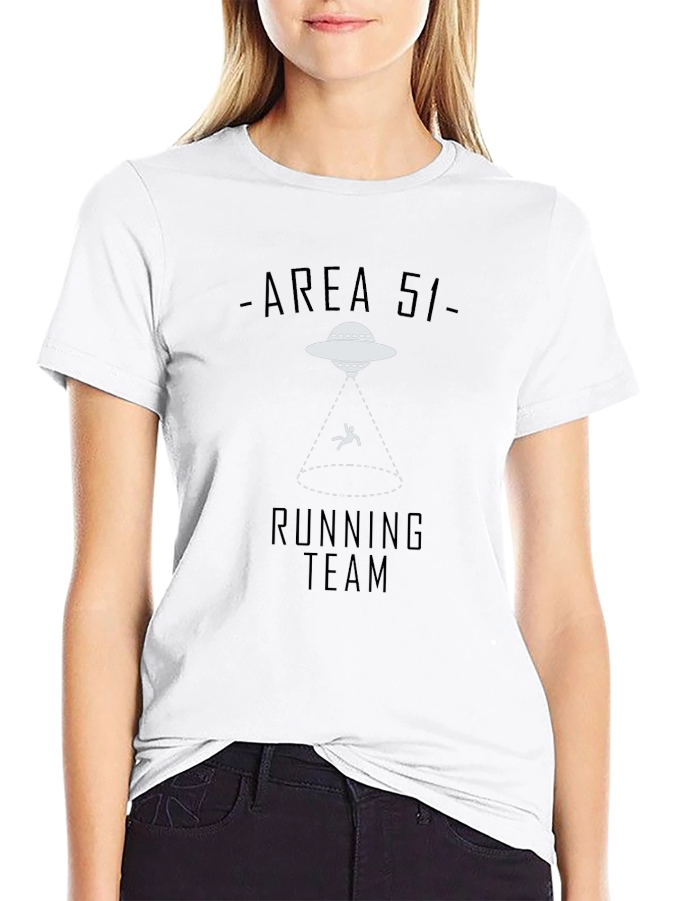 Area 51 Running Team UFO Abduction T-Shirt