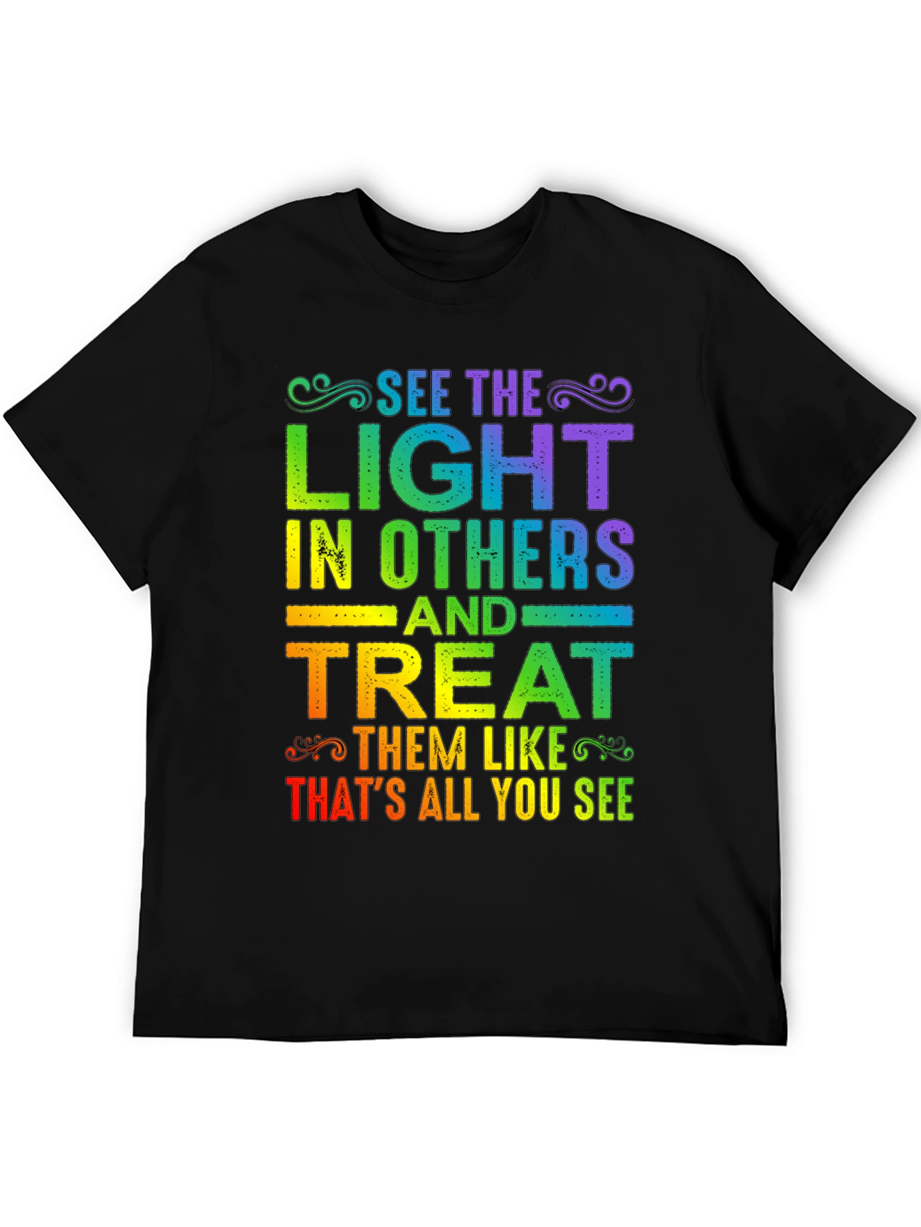 Rainbow See The Light Graphic T-Shirt