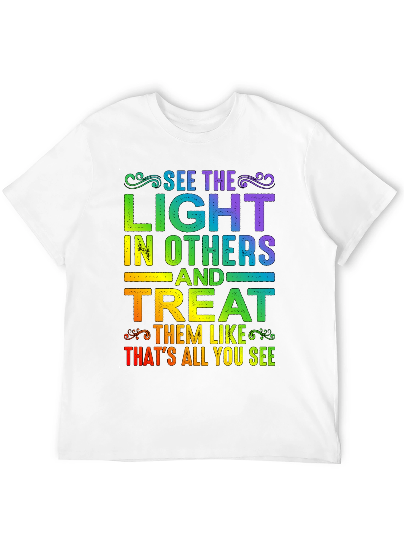 Rainbow See The Light Graphic T-Shirt