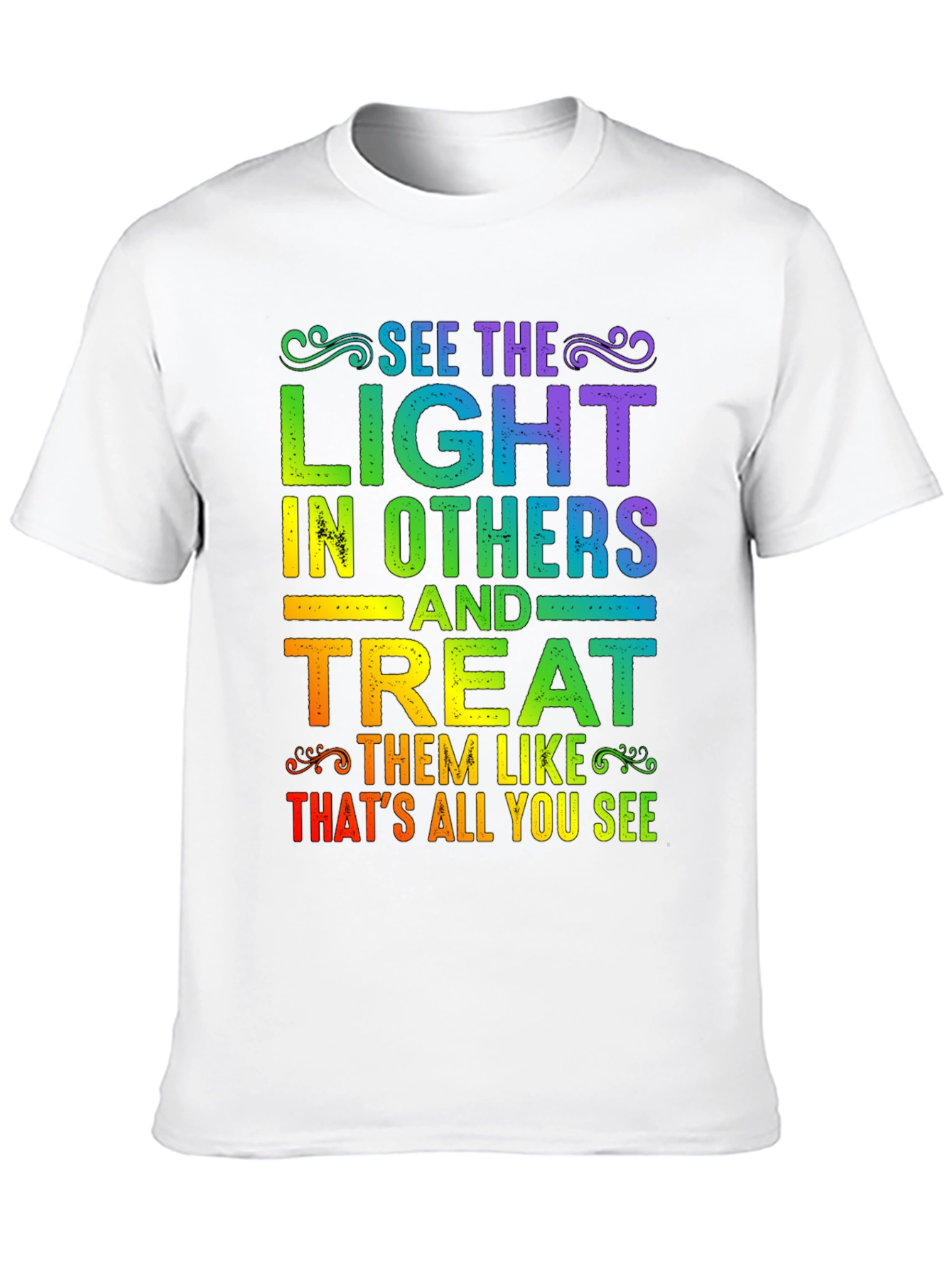 Rainbow See The Light Graphic T-Shirt