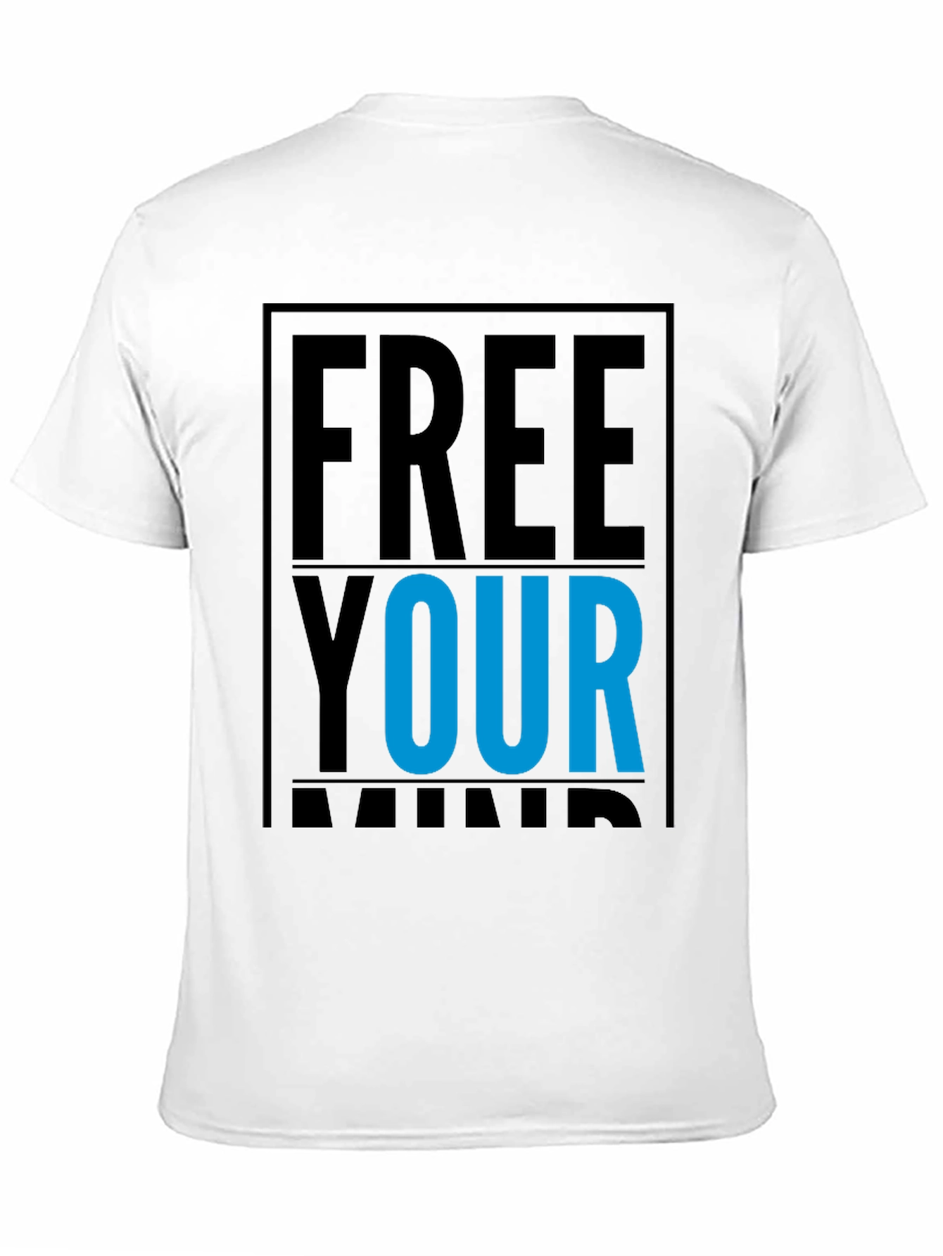 Free Your Mind Graphic Tee - Black Cotton T-Shirt