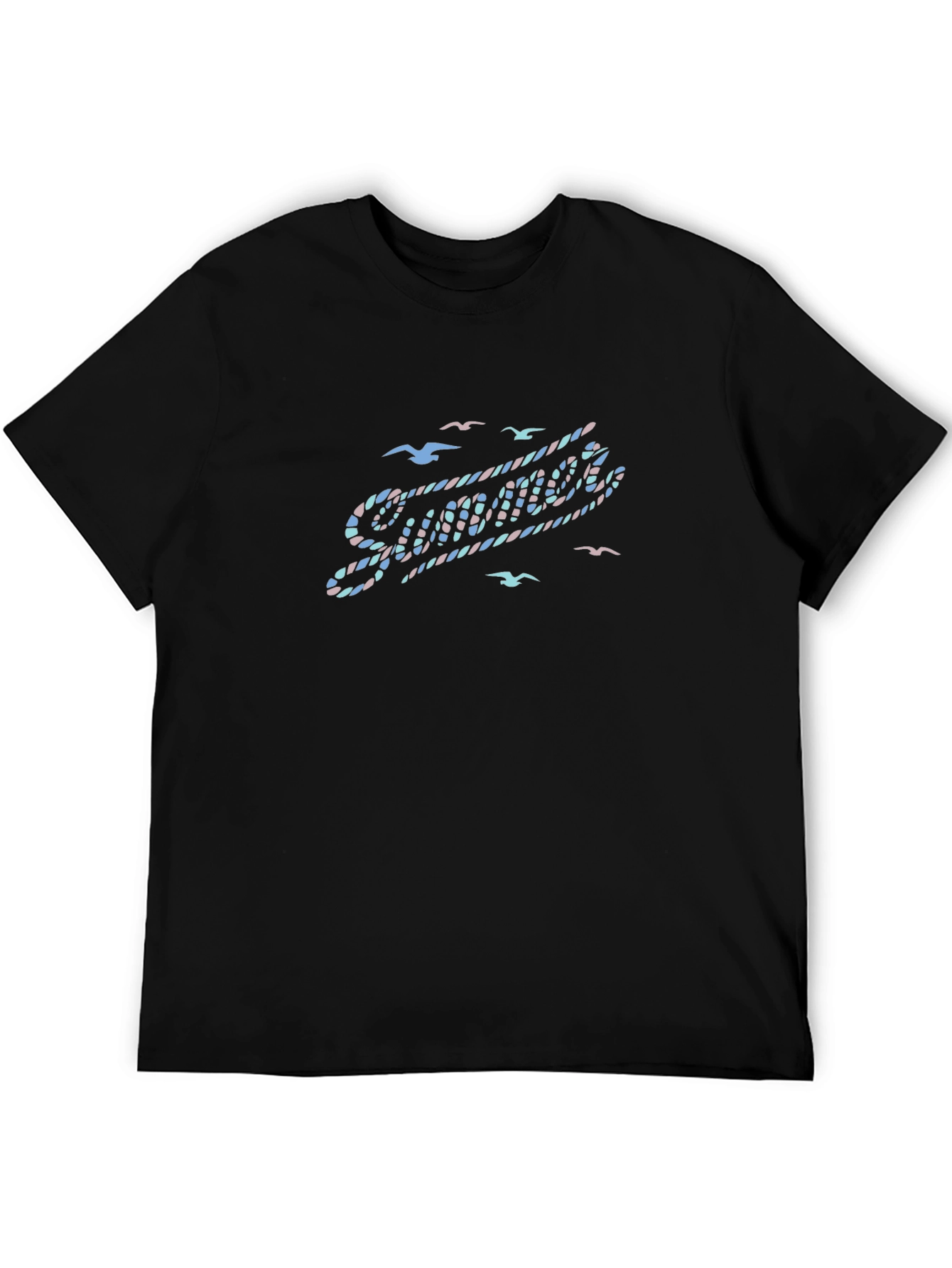 Summer Vibes Graphic Tee - Black T-Shirt