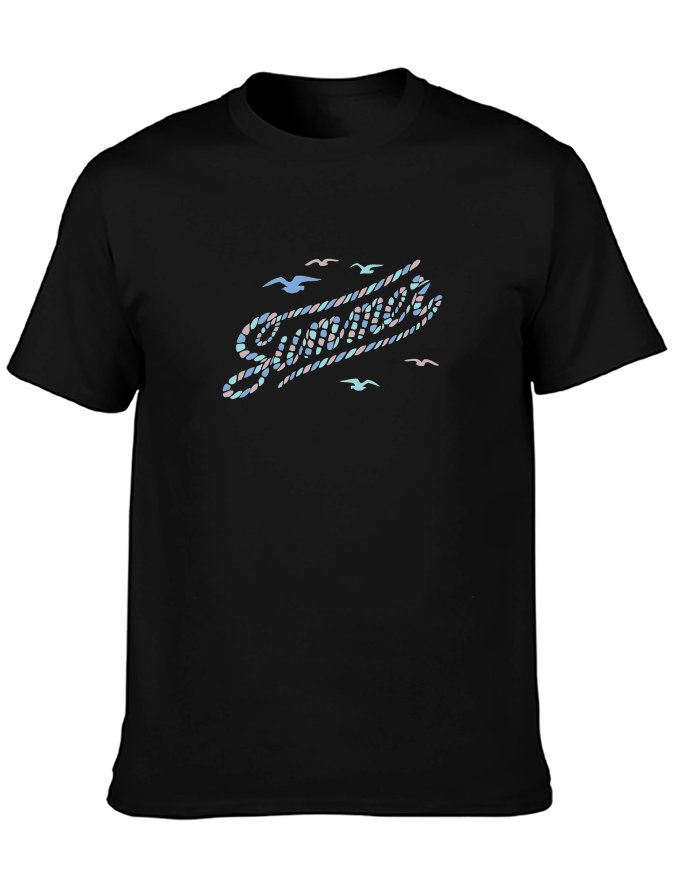 Summer Vibes Graphic Tee - Black T-Shirt
