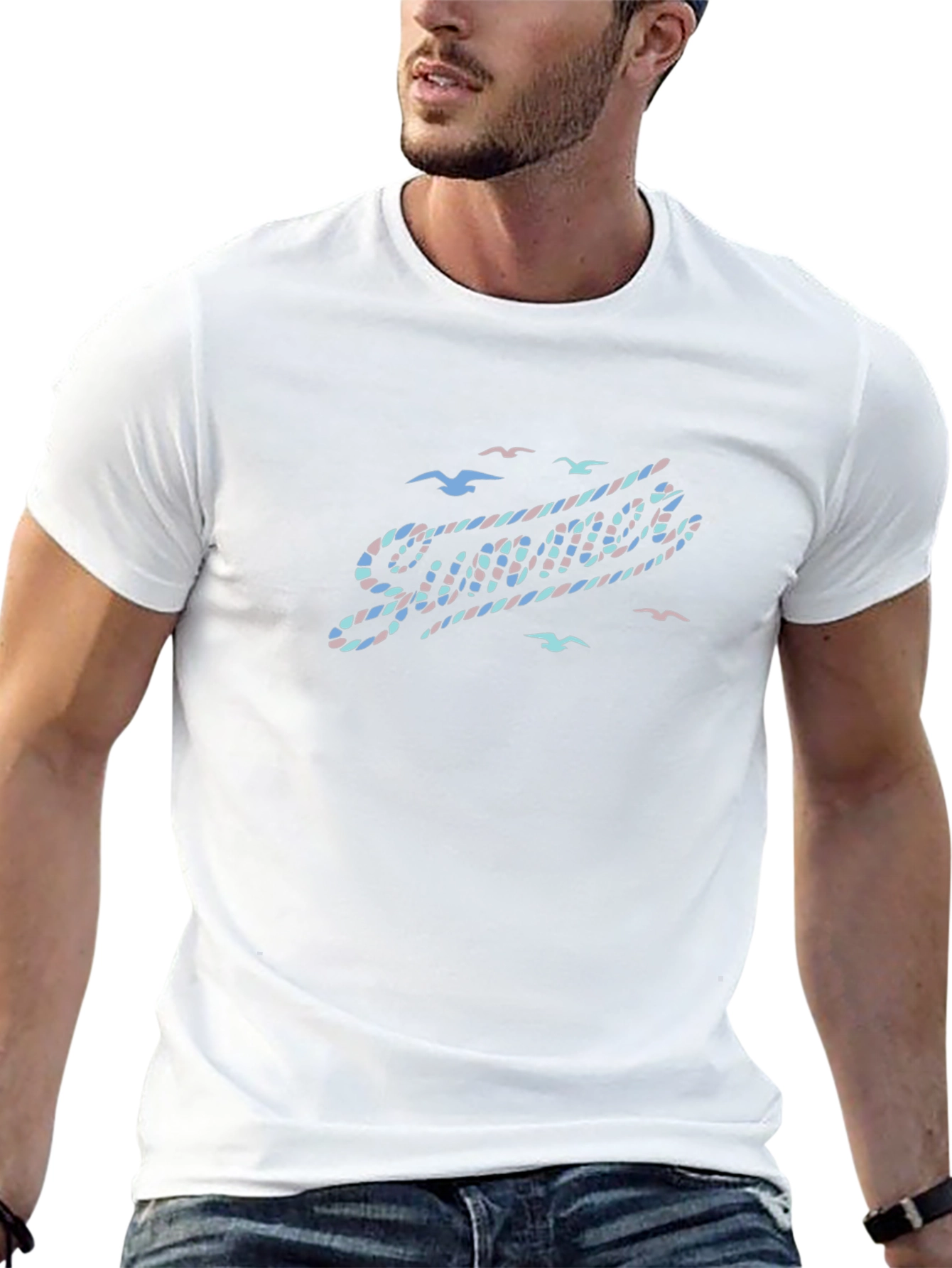 Summer Vibes Graphic Tee - Black T-Shirt