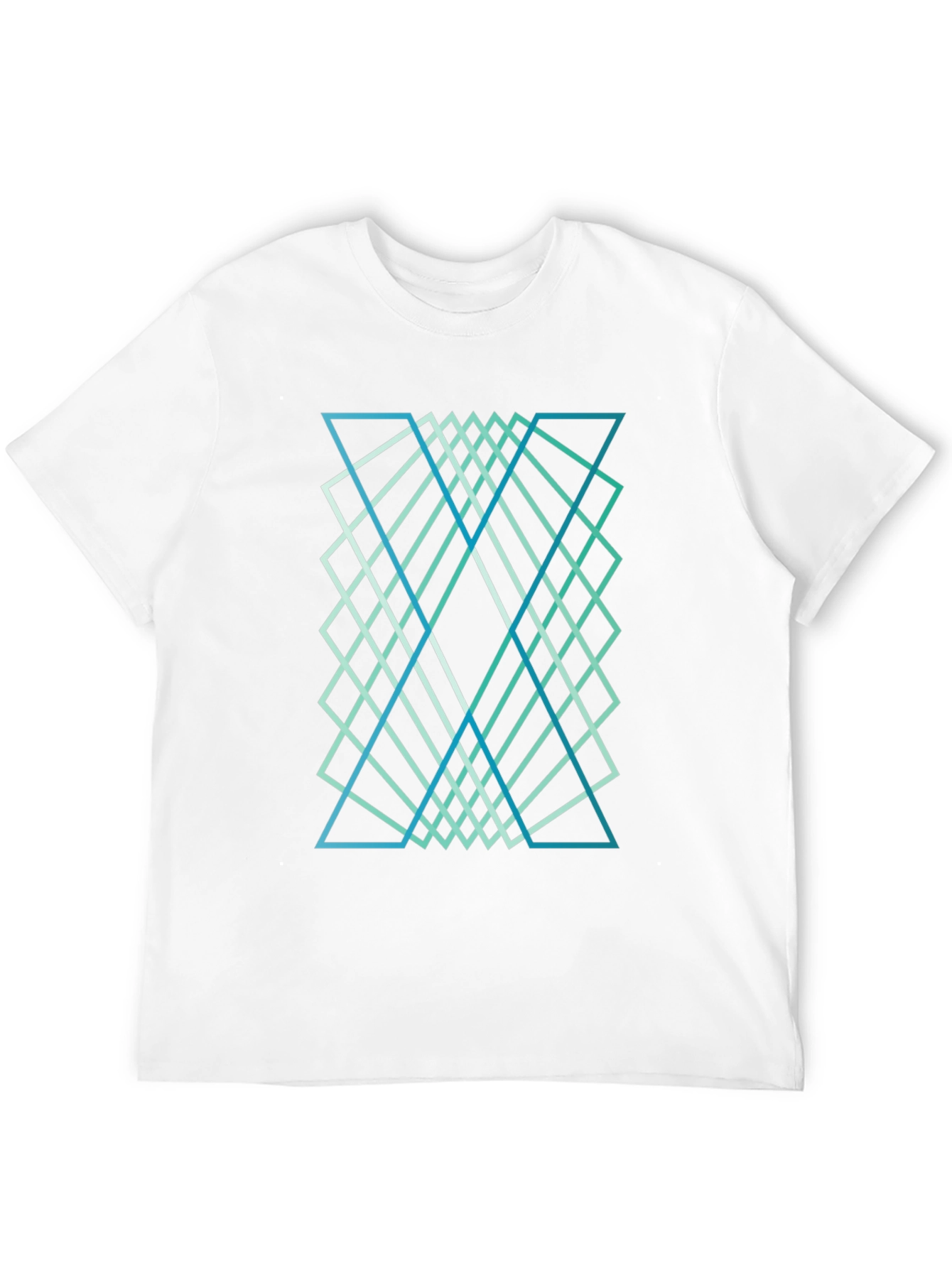 Geometric Design Tee - Stylish Graphic Print Shirt