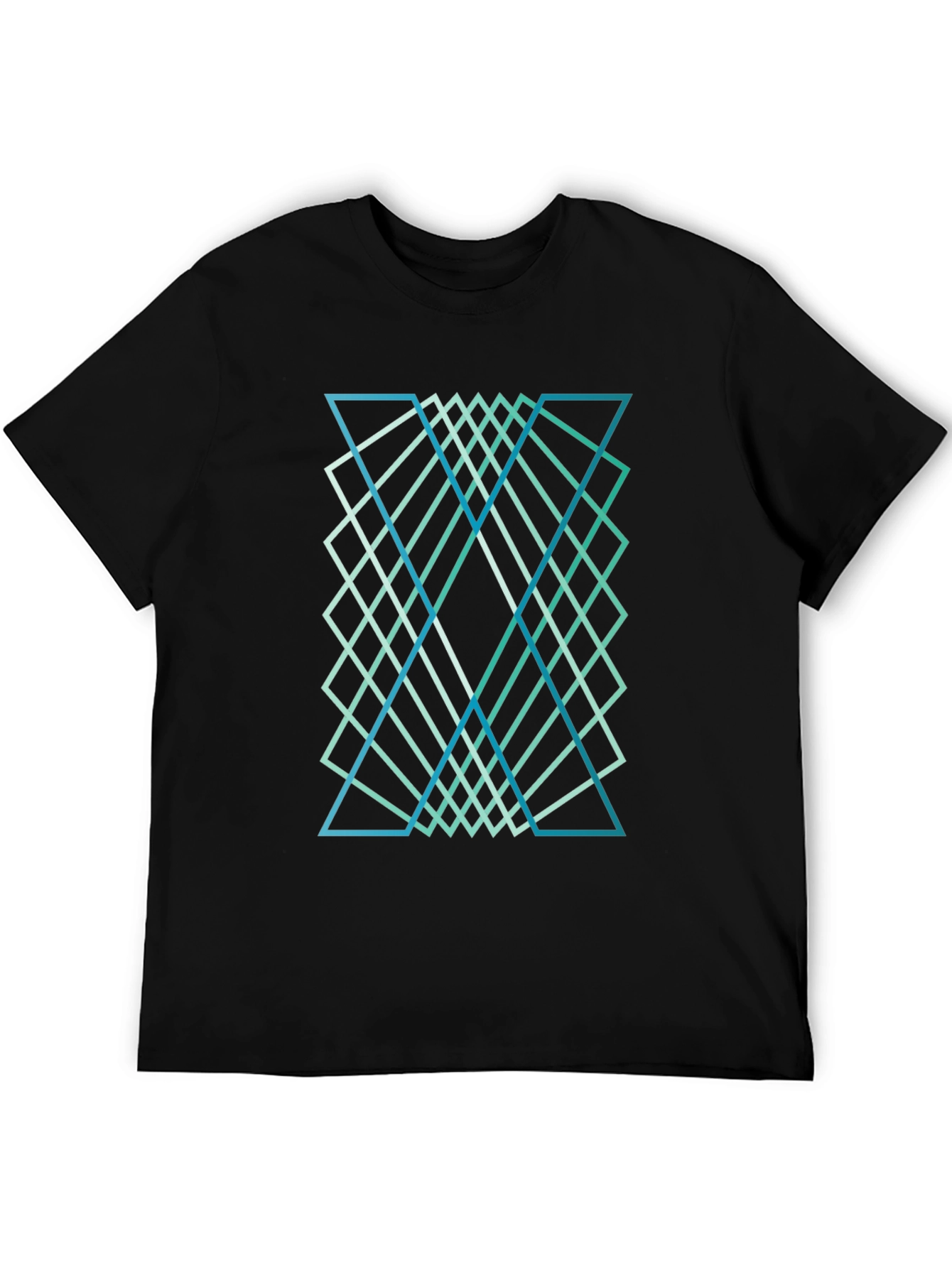 Geometric Design Tee - Stylish Graphic Print Shirt